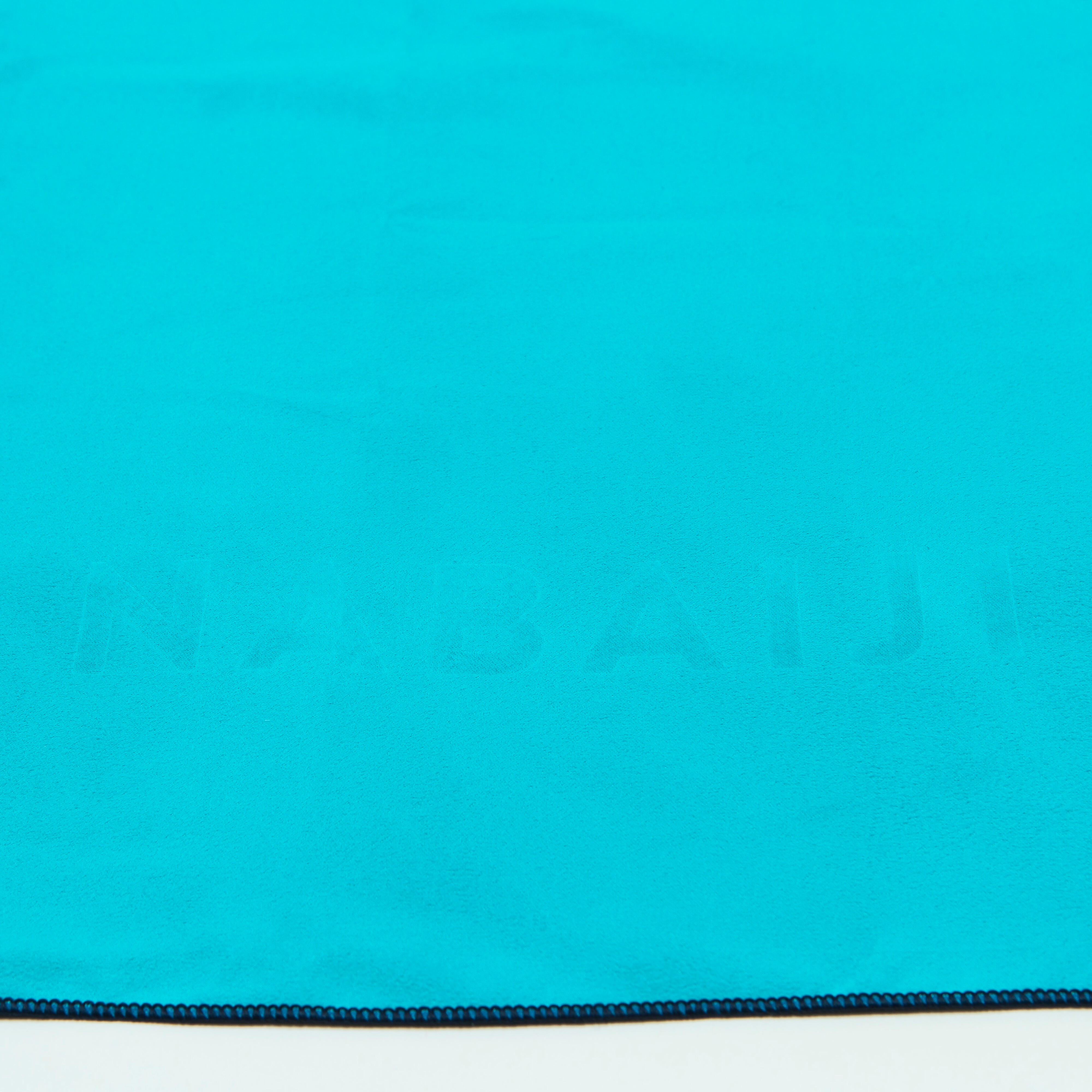 Çift Taraflı Mikrofiber Havlu - M Boy - Mavi / Yeşil 60 X 80 cm