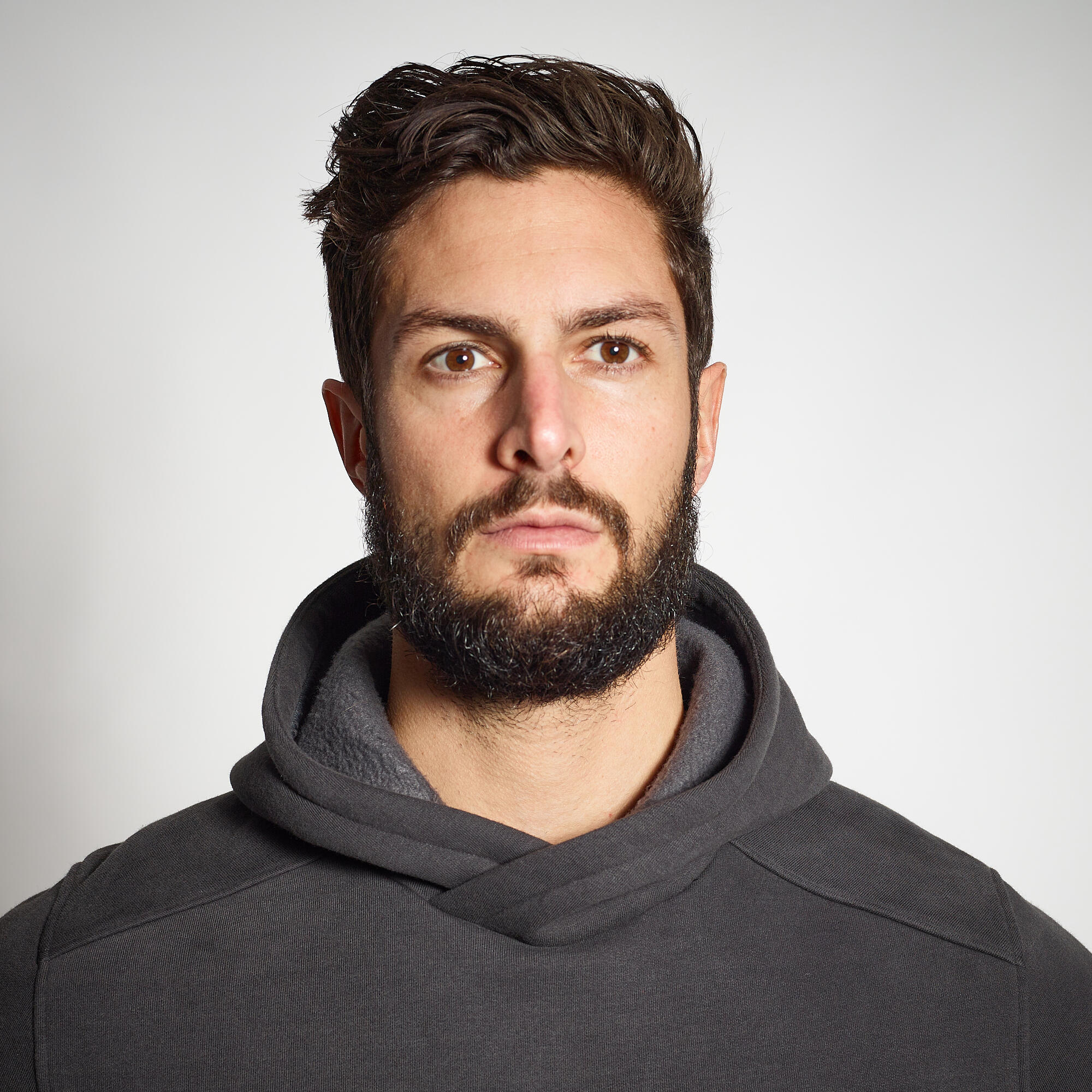 هودی مردانه - بژ - مناسب شکار و طبیعتنگری - مدل 500 Erkek Kapüşonlu Sweatshirt - Bej - Avcılık ve Doğa Gözlemi - 500
