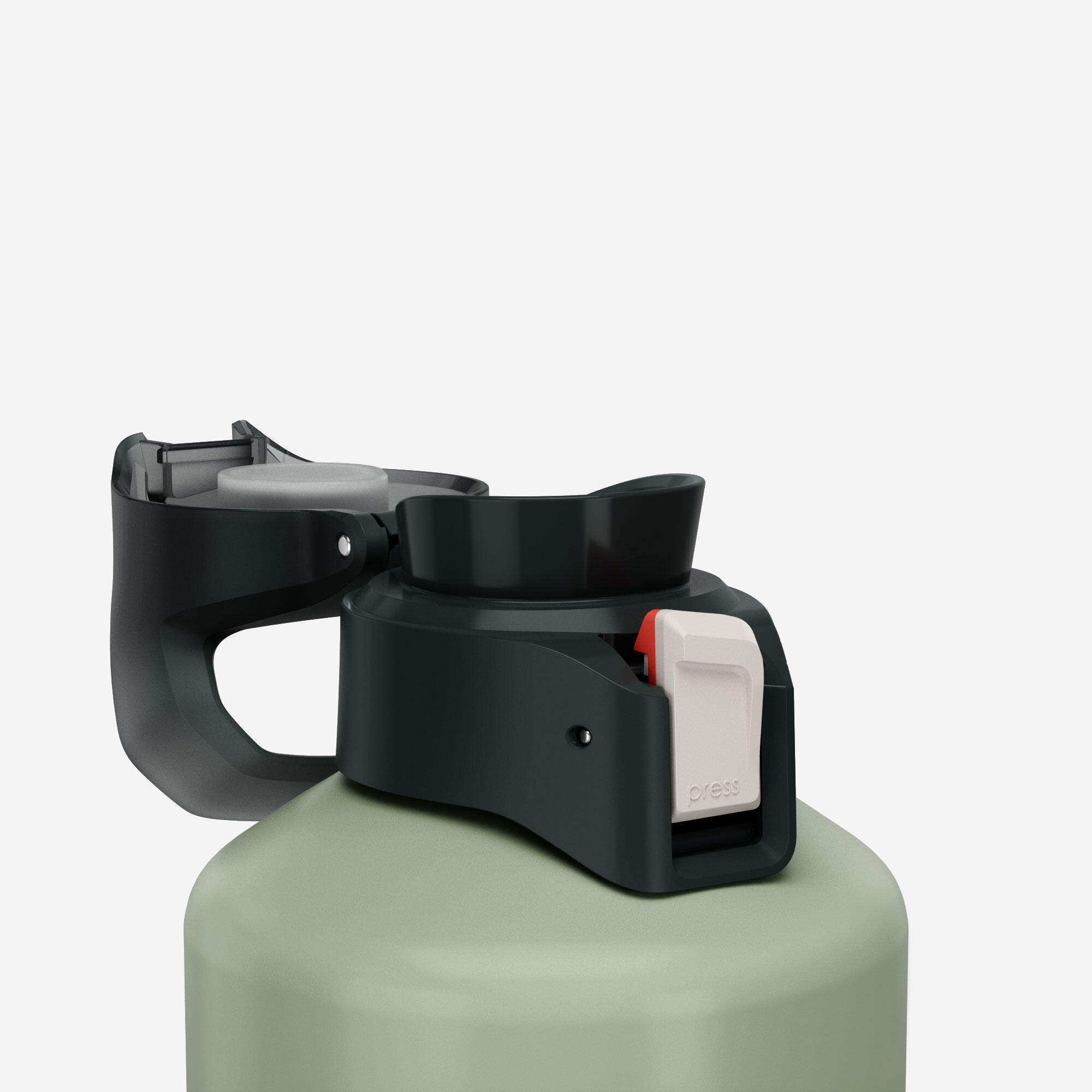 Alüminyum Matara - Hızlı Açılan Kapak - 1,5 L - Haki