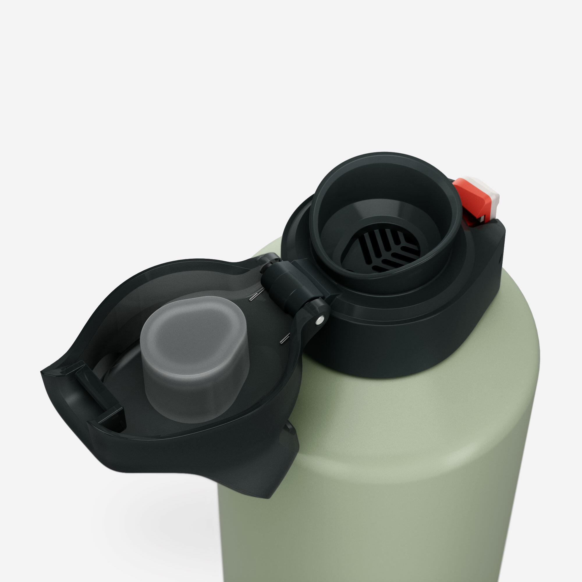 Alüminyum Matara - Hızlı Açılan Kapak - 1,5 L - Haki