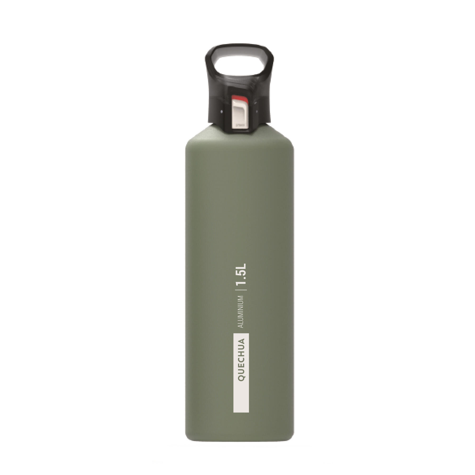 Alüminyum Matara - Hızlı Açılan Kapak - 1,5 L - Haki