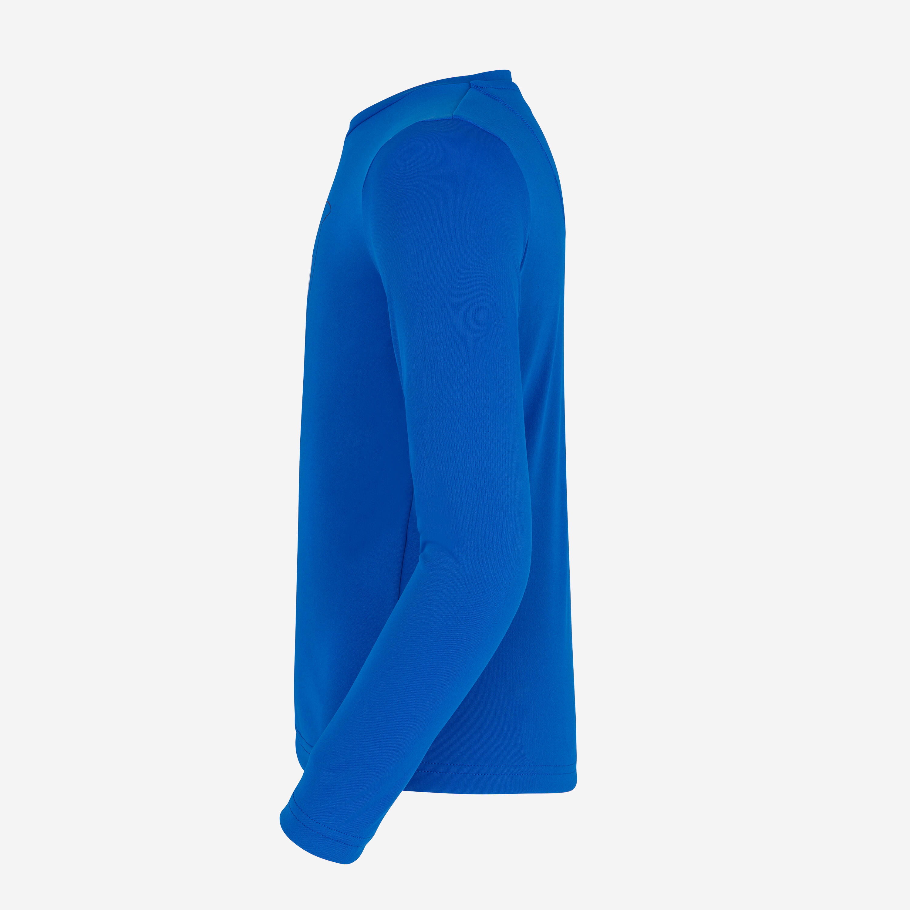 Çocuk Slim Fit Uzun Kollu UV Korumalı Tişört - Mavi - Desenli - 100
