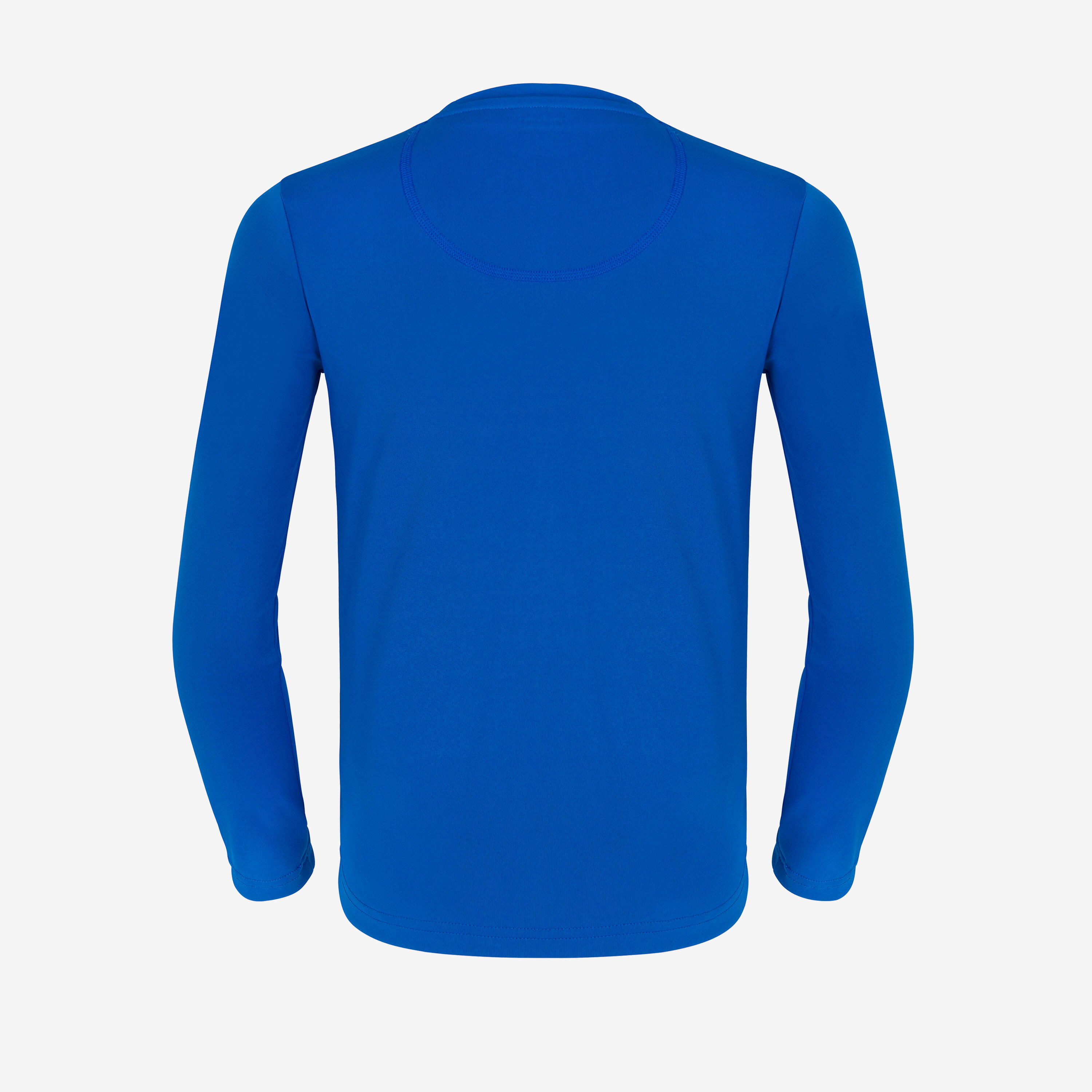 Çocuk Slim Fit Uzun Kollu UV Korumalı Tişört - Mavi - Desenli - 100