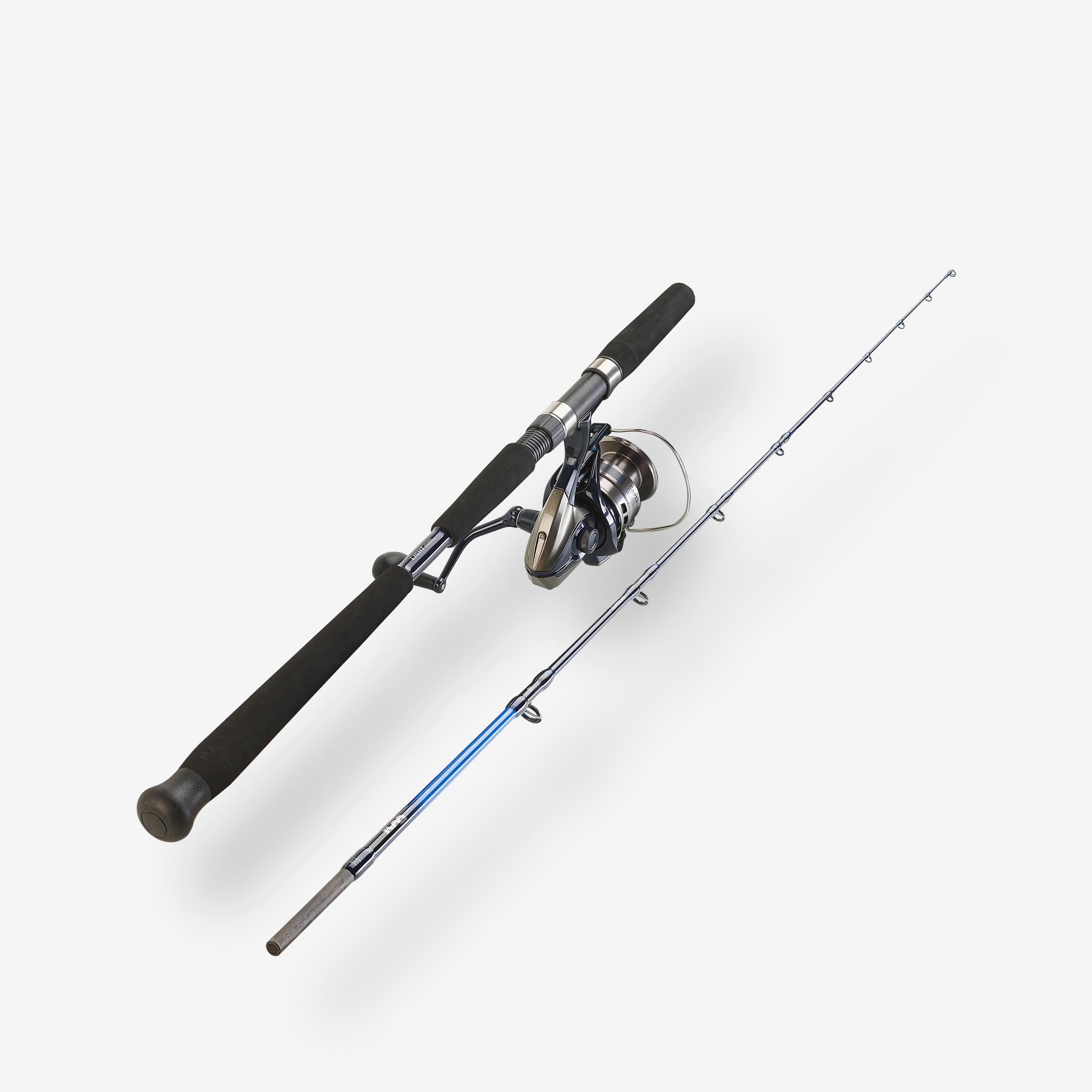 ست چوب و چرخ ماهیگیری دریایی با طعمه مصنوعی - 6'2، قدرت 30 پوند - Ilicium Jigging 500