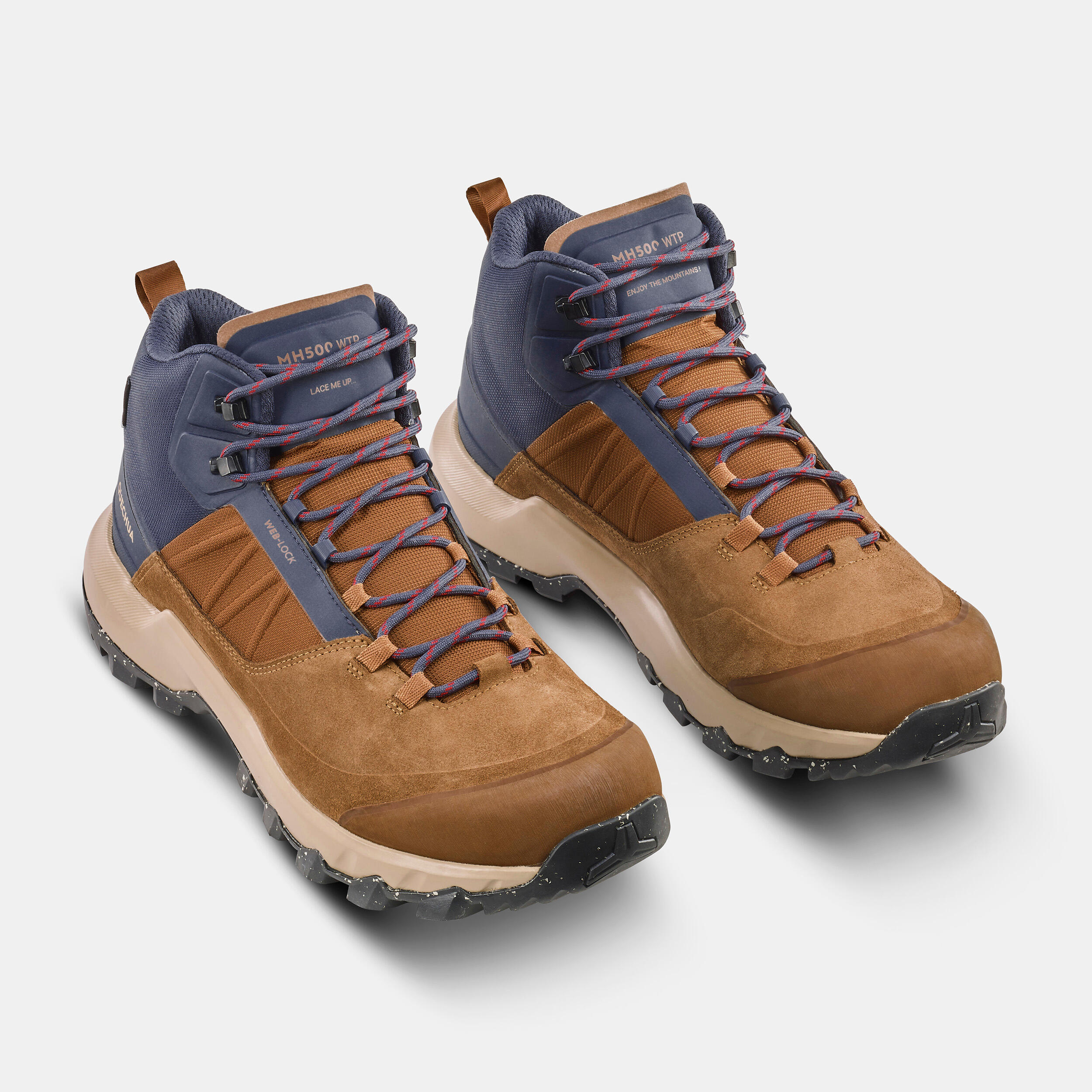 بوت ضدآب مردانه QUECHUA مدل MH500 Mid – قهوه‌ای