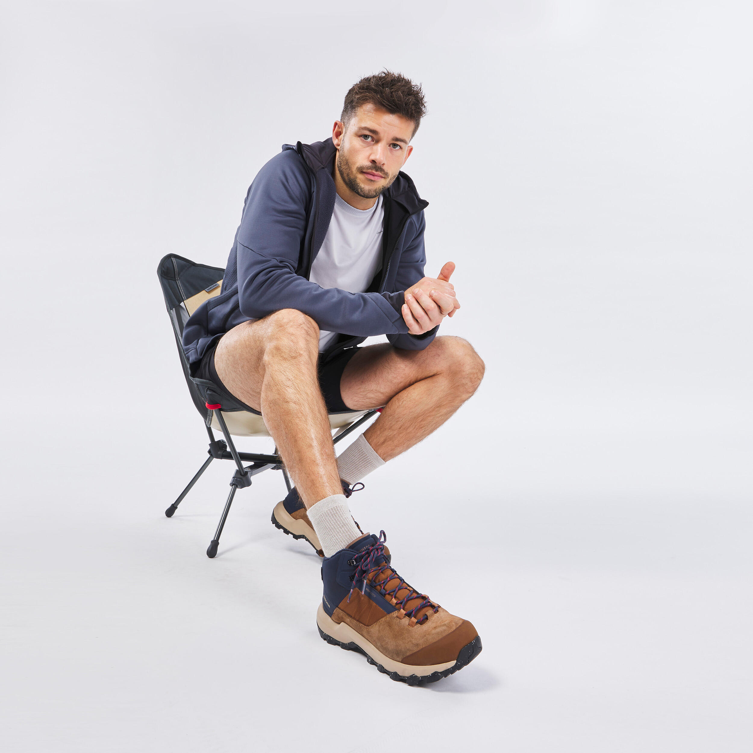 بوت ضدآب مردانه QUECHUA مدل MH500 Mid – قهوه‌ای