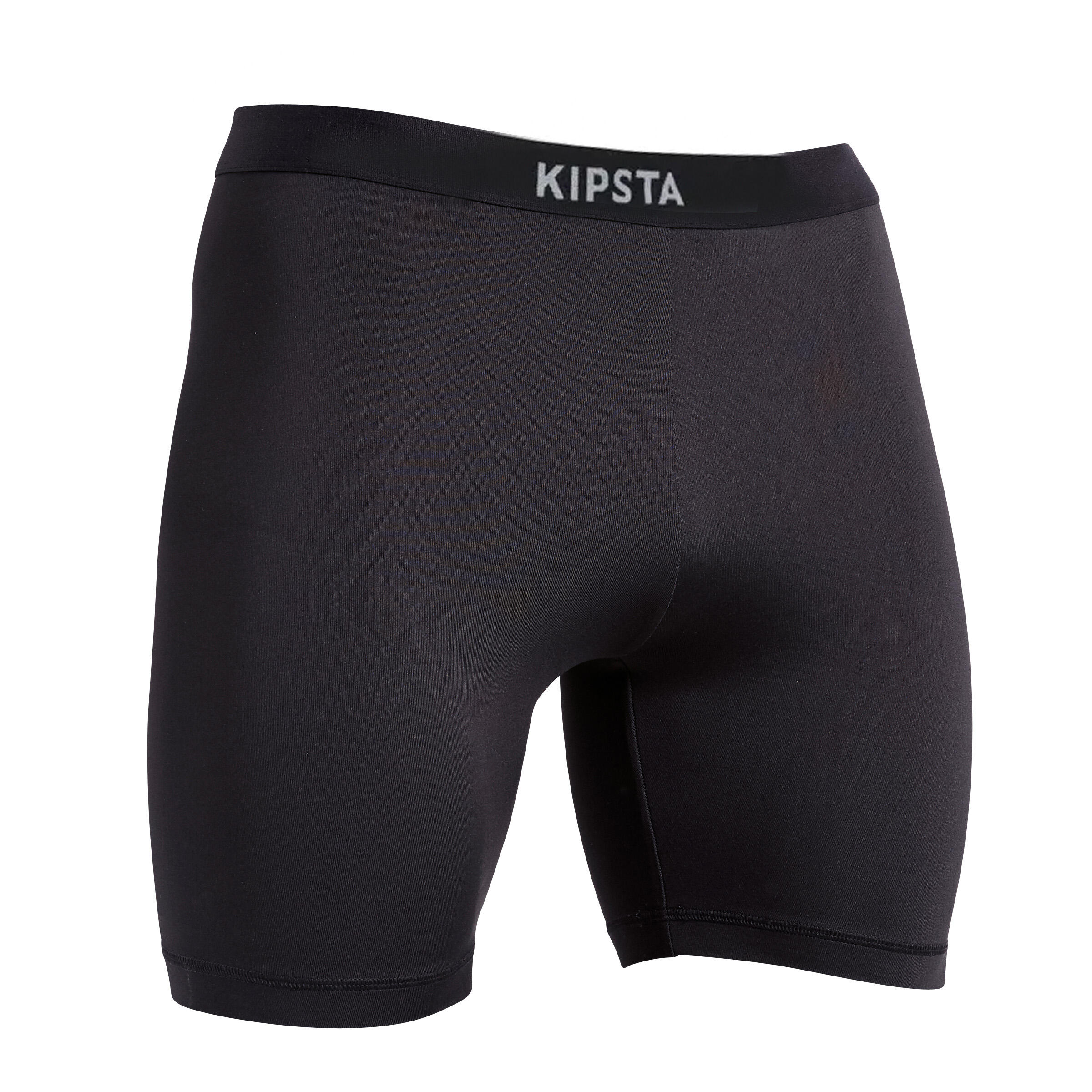 Yetişkin Siyah Taytlı Şort - Keepcomfort 100 - Futbol