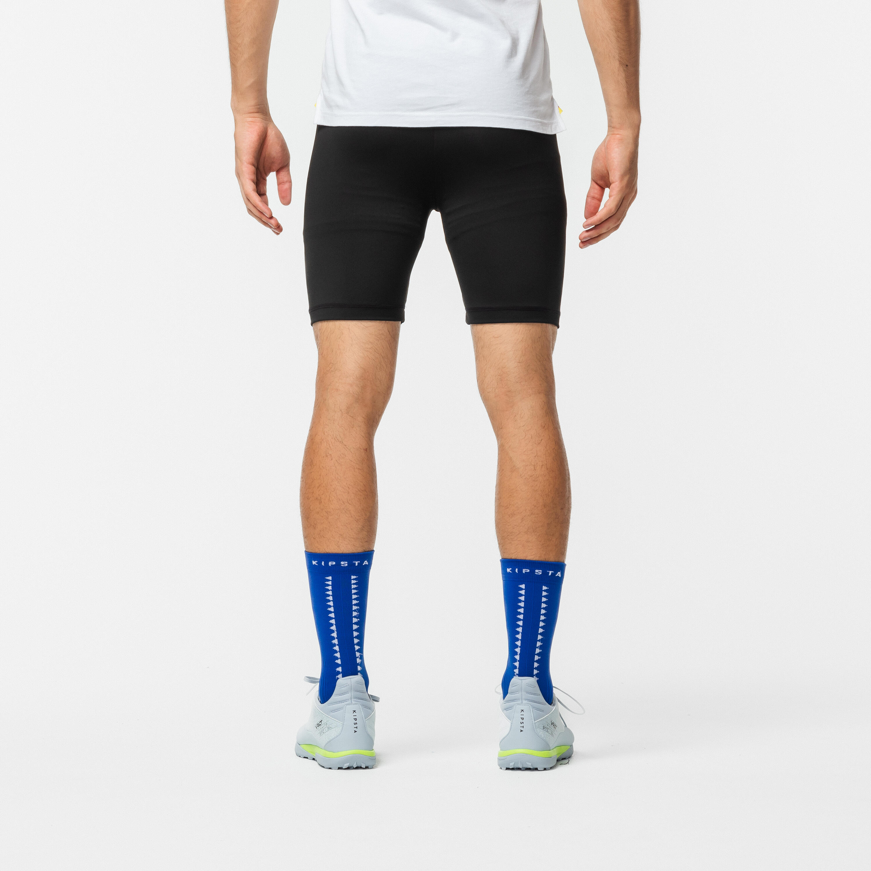 Yetişkin Siyah Taytlı Şort - Keepcomfort 100 - Futbol