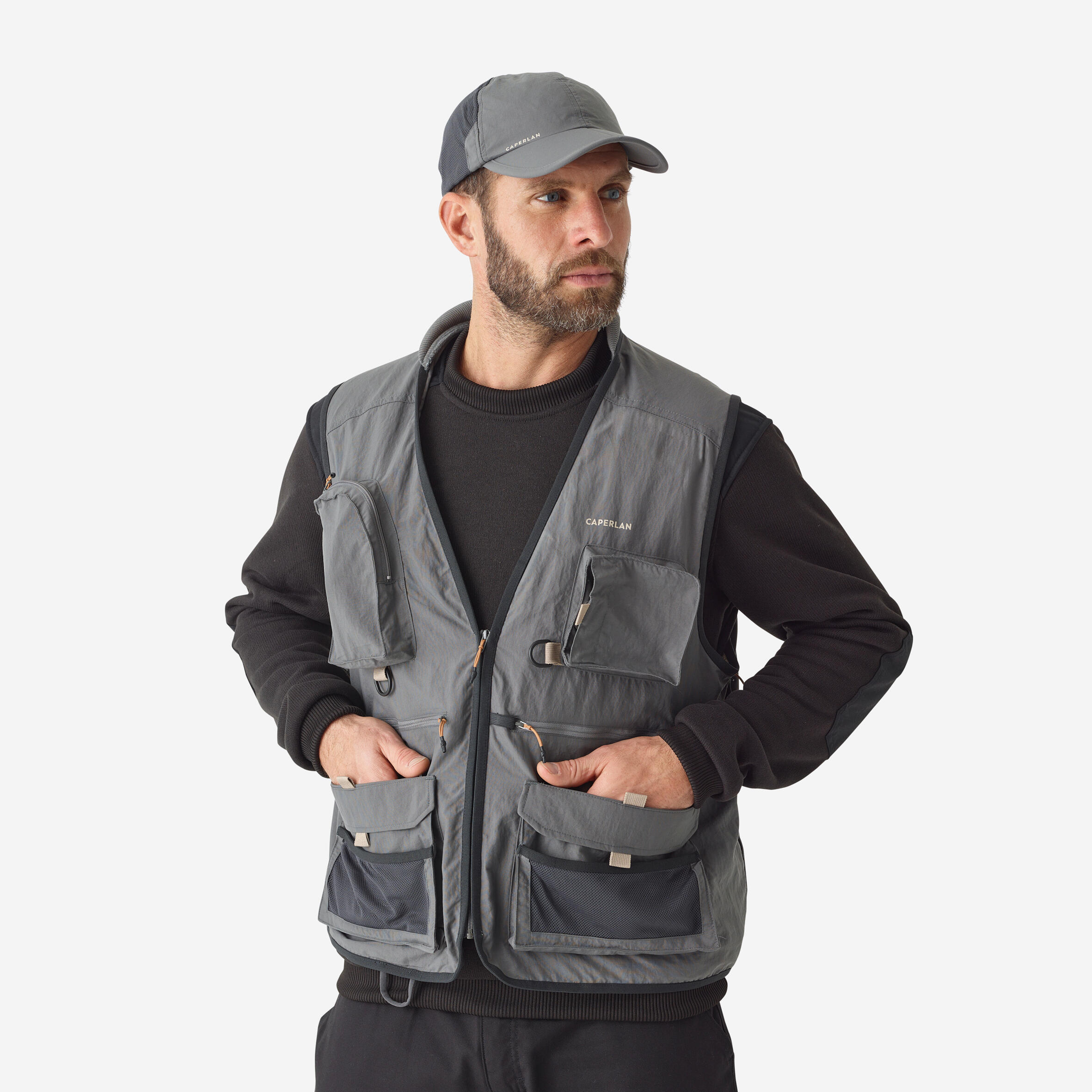 جلیقه ماهیگیری – طوسی – FV 500