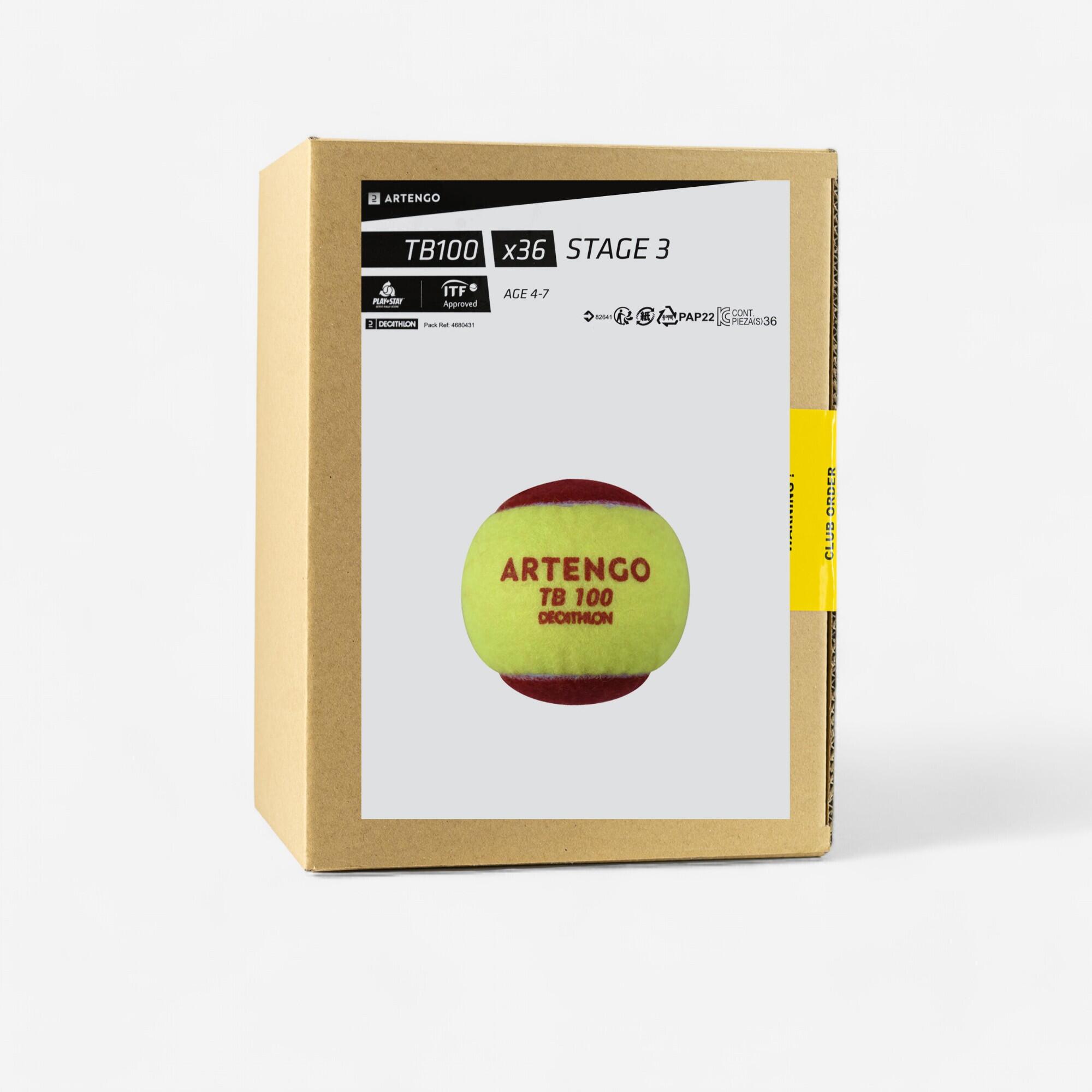 Tenis Topu - 36 Adet - Kırmızı - TB100