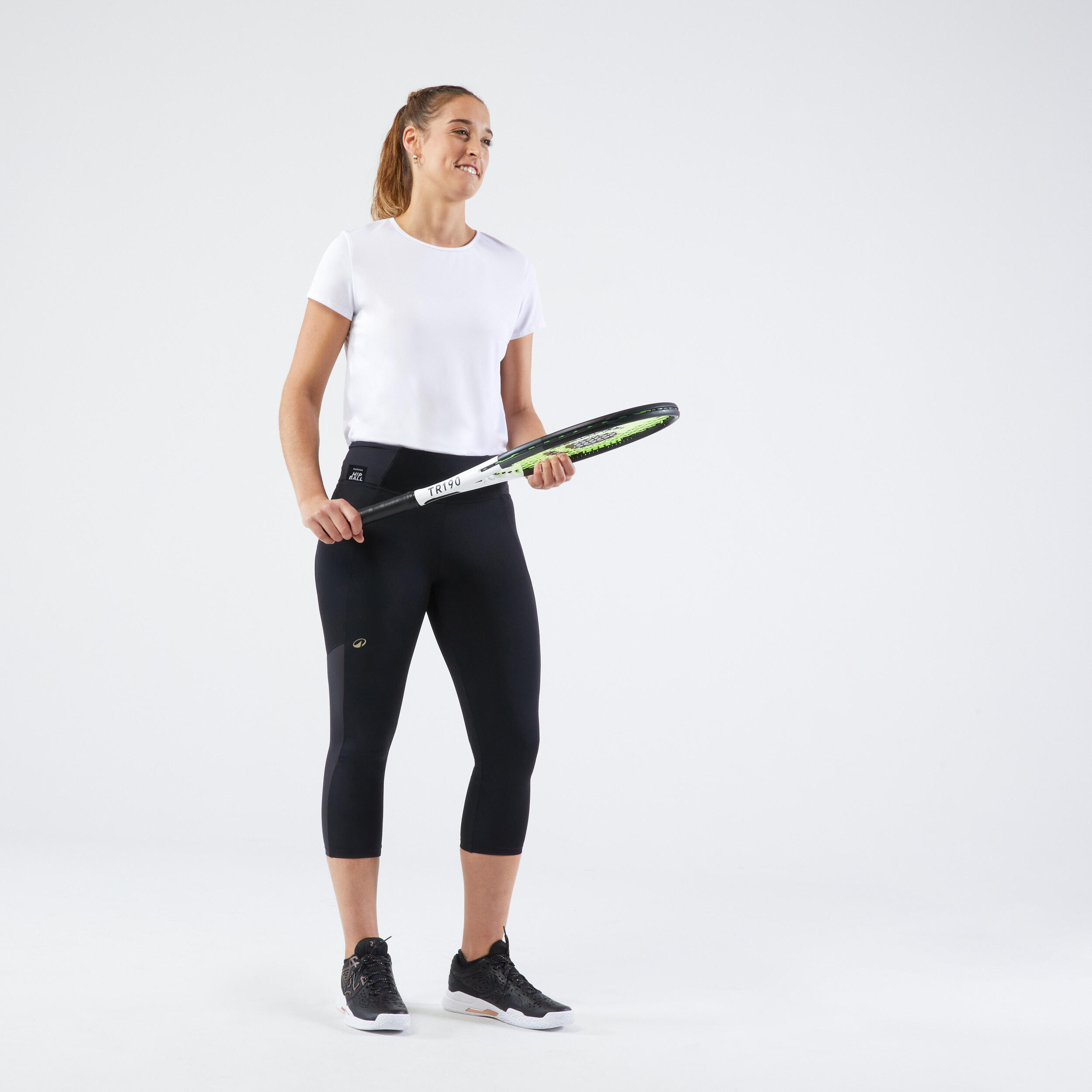 لگینگ ورزشی تنیس زنانه ARTENGO مدل 3/4 HIP BALL لگینگ ورزشی تنیس زنانه ARTENGO مدل 3/4 HIP BALL