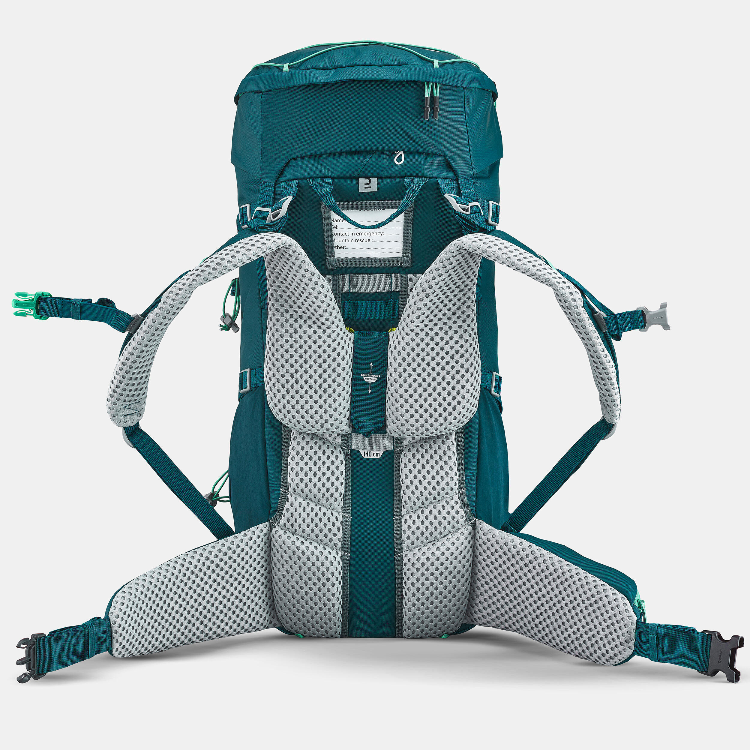 Çocuk Outdoor Trekking Sırt Çantası - 40+10L - Kırmızı - MH500