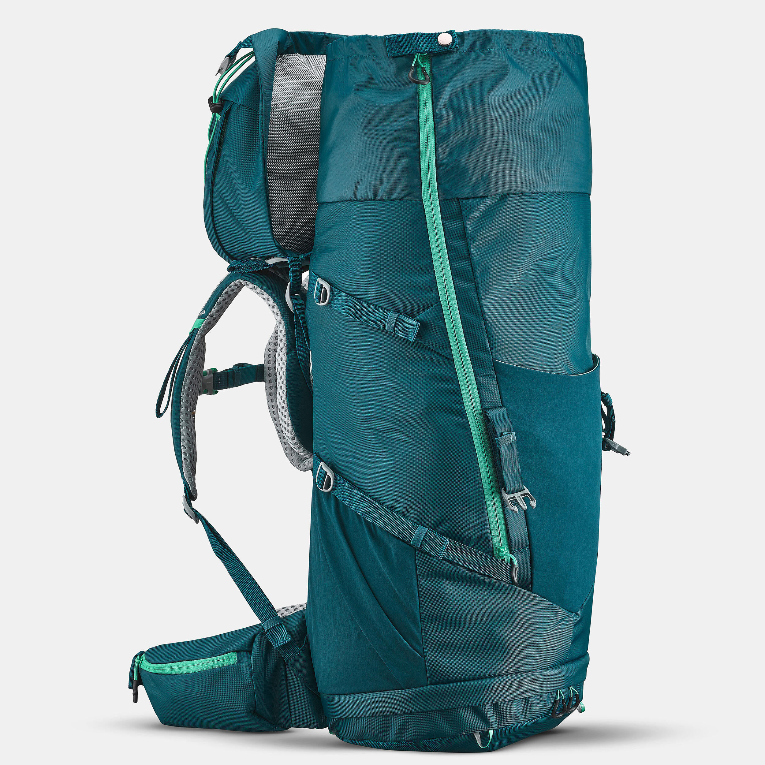 Çocuk Outdoor Trekking Sırt Çantası - 40+10L - Kırmızı - MH500