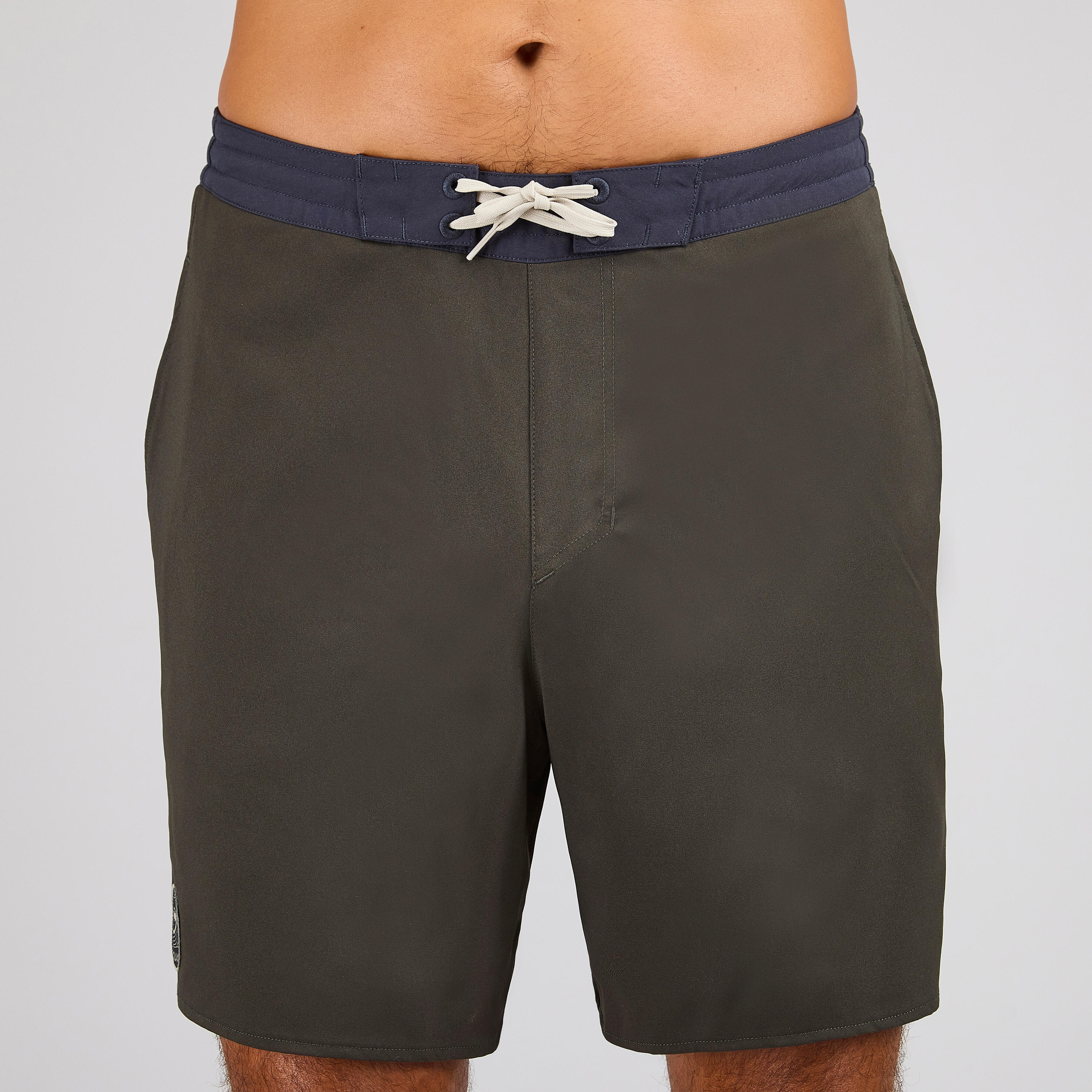 Erkek Uzun Deniz Şortu/Boardshort - Haki - LONG 100