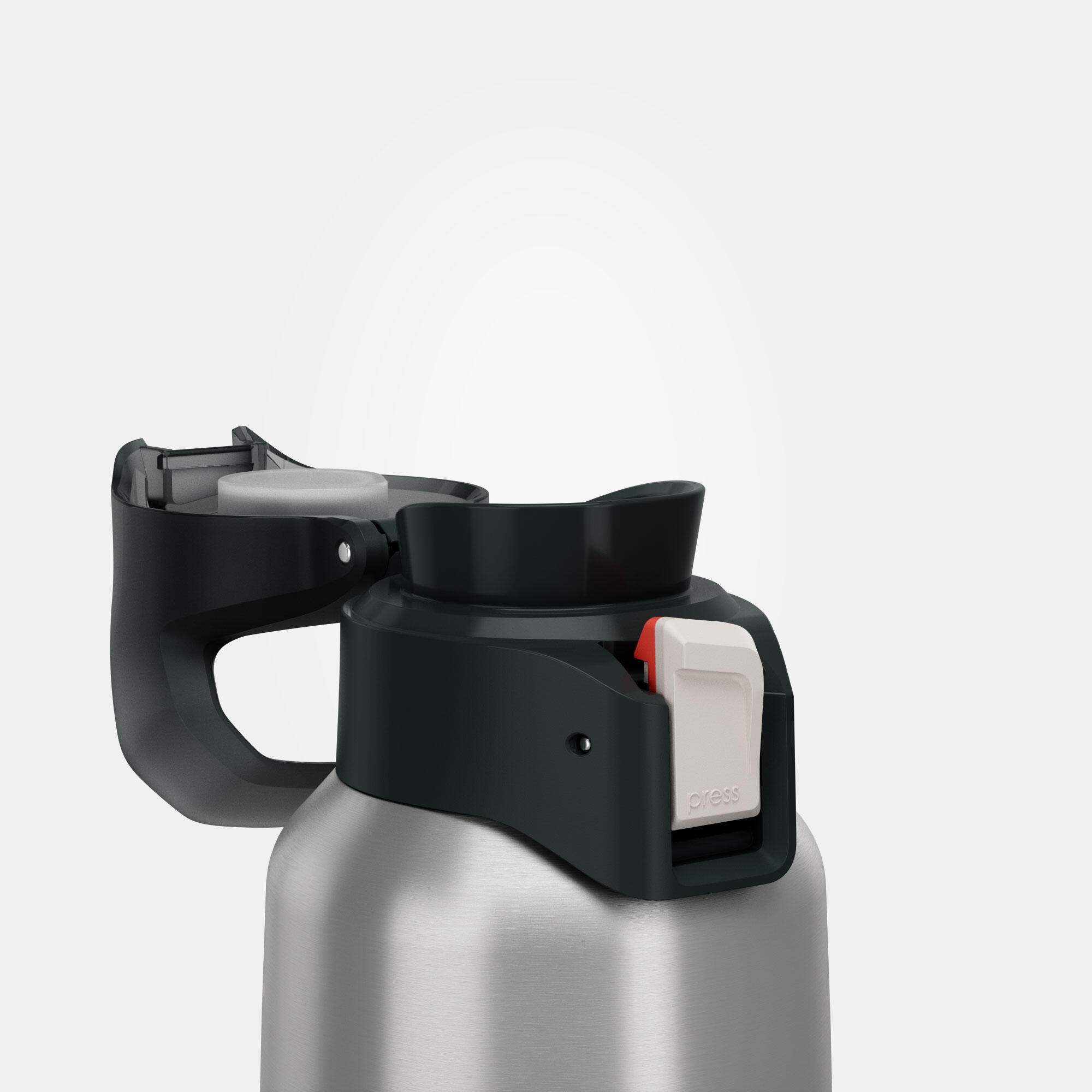 Outdoor Paslanmaz Çelik Termos - 0,5 L - Pratik Kapak - Beyaz - 900