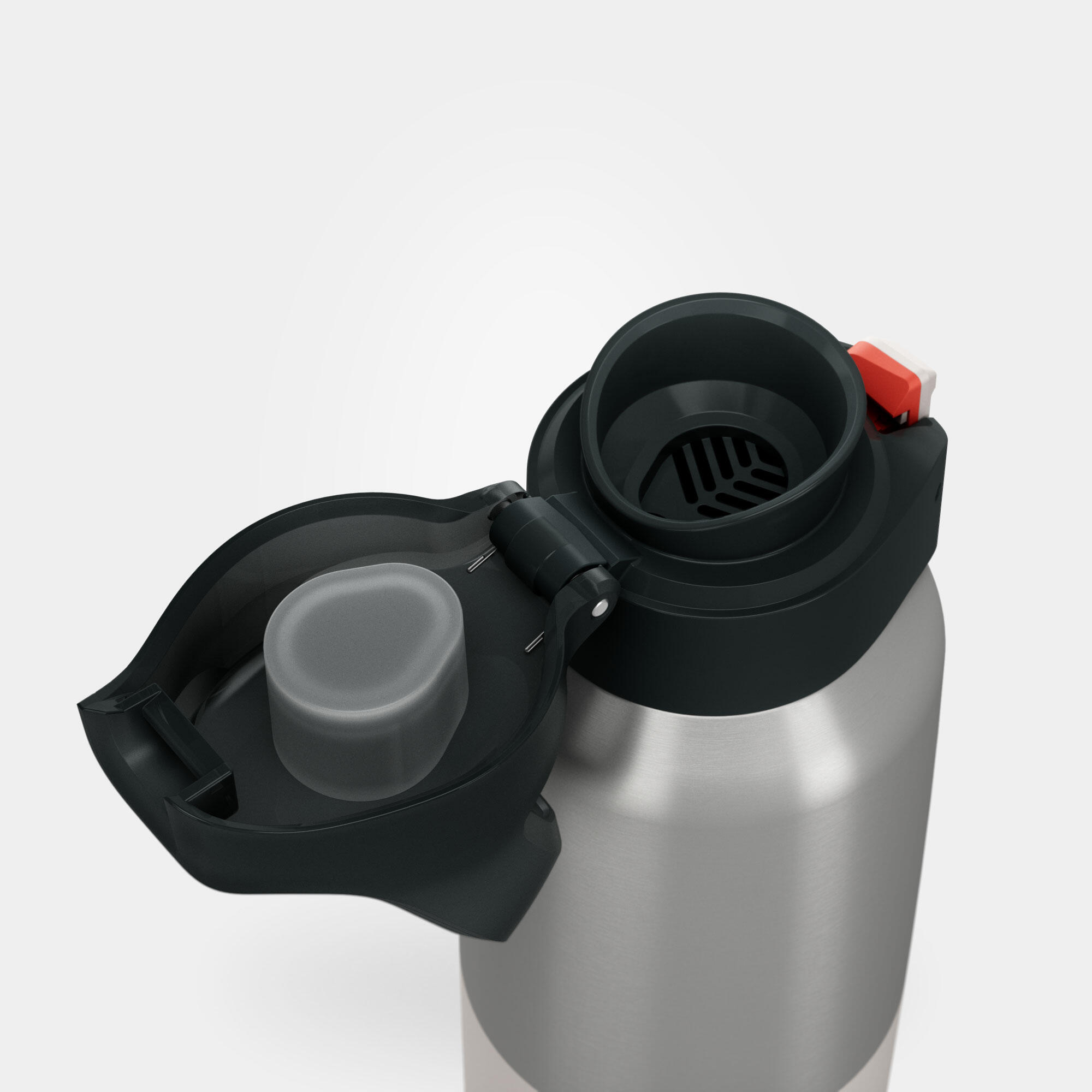 Outdoor Paslanmaz Çelik Termos - 0,5 L - Pratik Kapak - Beyaz - 900