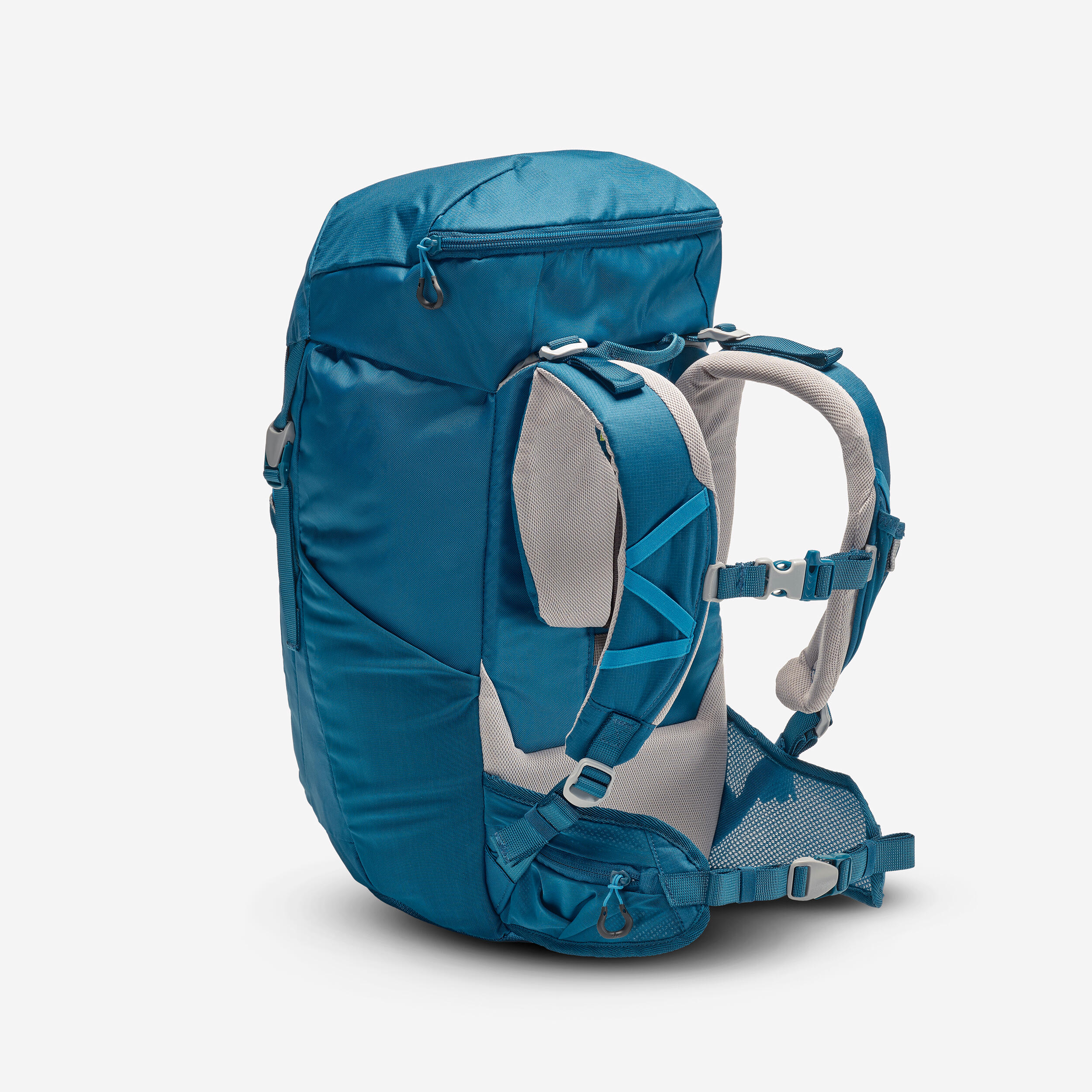 کوله‌پشتی فضای باز بچگانه QUECHUA - مناسب ۷ تا ۱۵ سال - ظرفیت ۲۸ لیتر - رنگ آبی - مدل MH500