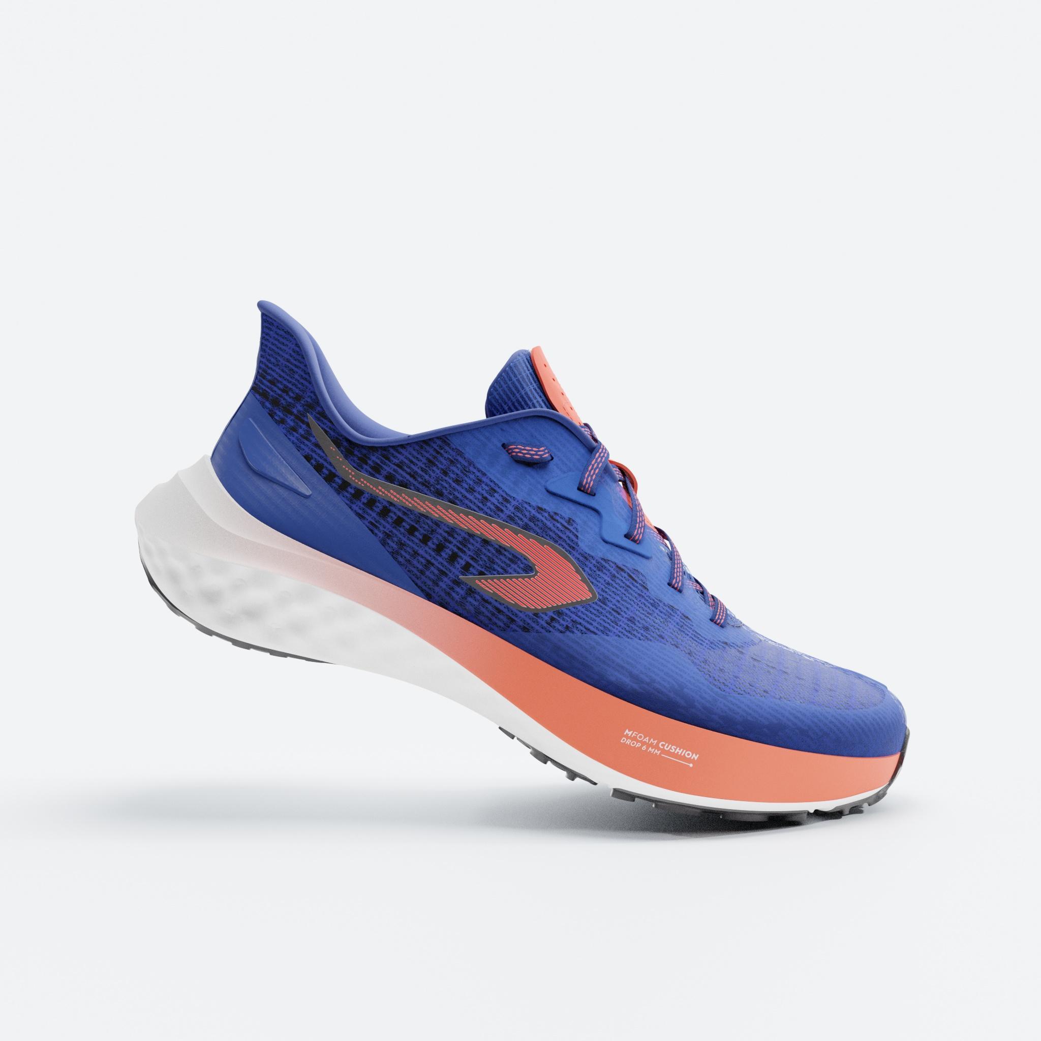 کفش دویدن کودک - آبی ایندیگو/قرمز - Kiprun K500 Fast