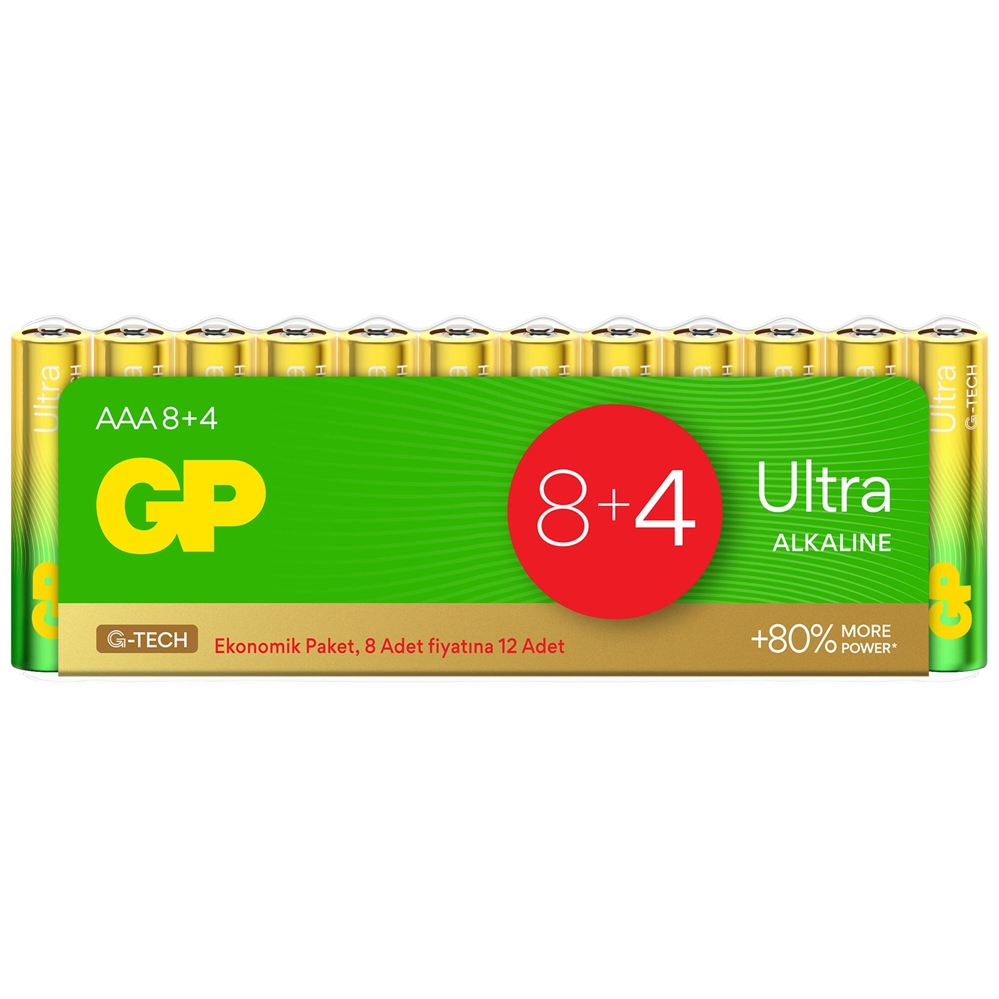 GP Alkaline AAA 1.5V Pil 12'li