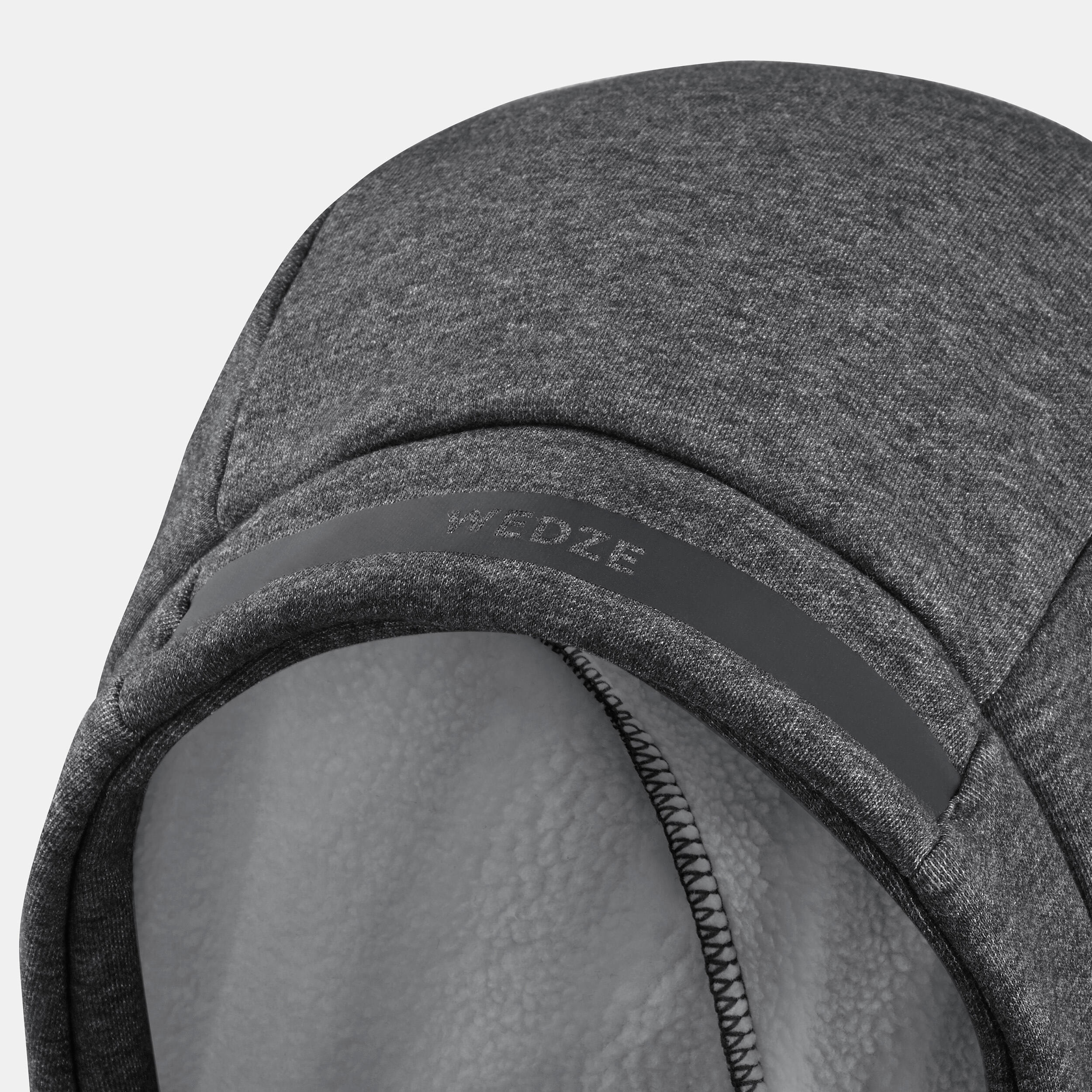 Yetişkin Kask Üstü Kayak Başlığı - Gri - 900