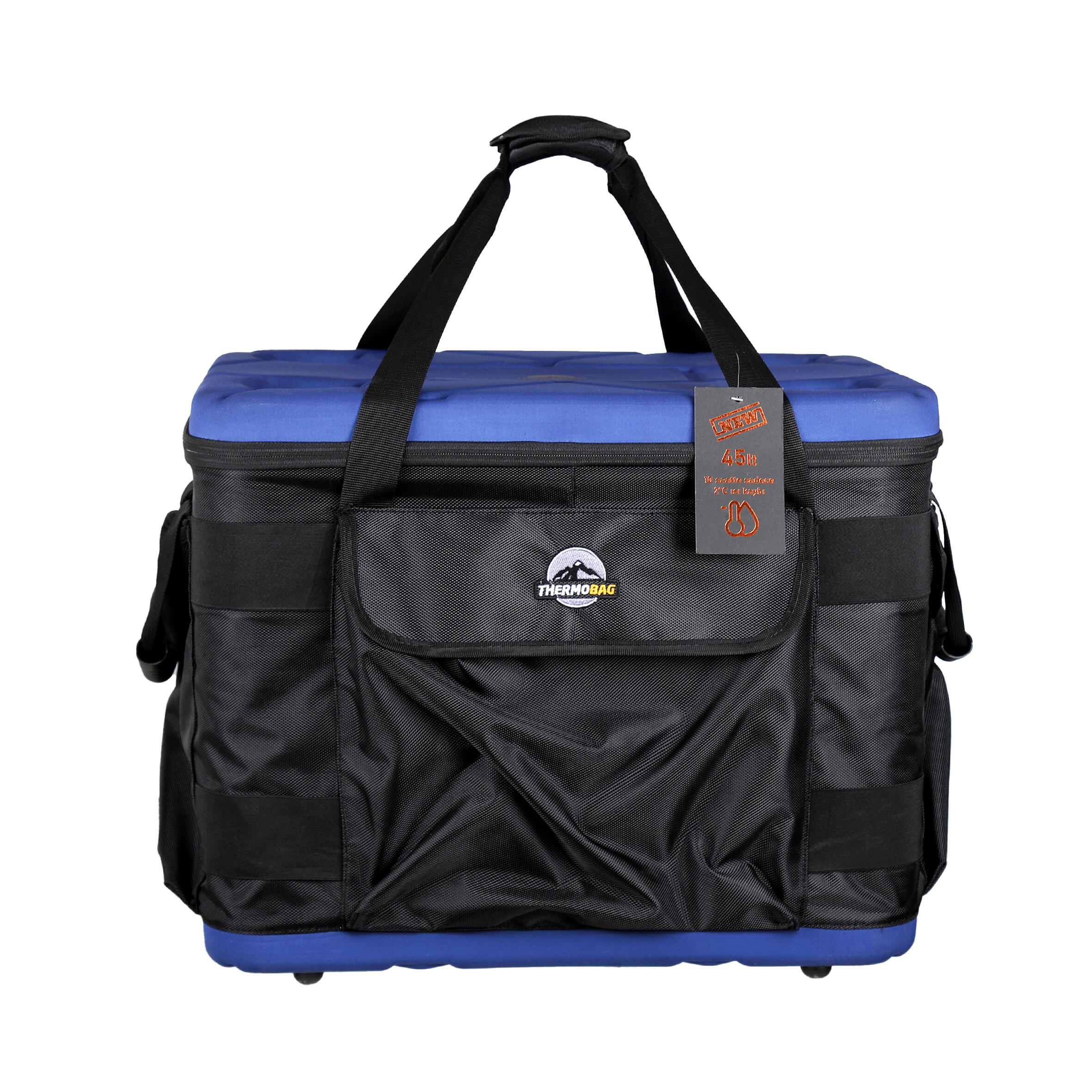 کیف خنک نگهدارنده عایق حرارتی ماهیگیری آبی ۴۵ لیتری مدل Thermobag با ماندگاری سرمای ۸ تا ۱۸ ساعت Thermobag Soğutucu Termos Çanta - 45 L - Mavi - Balıkçılık - 8-18 Saat