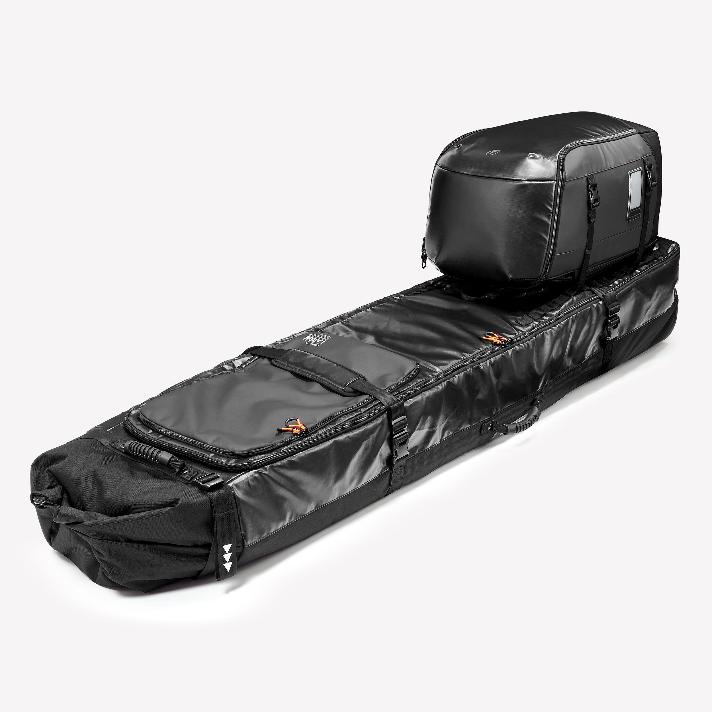 Tekerlekli Kayak/Board Taşıma Kılıfı - 4 Çift Kayak veya 4 Board - Siyah - 900