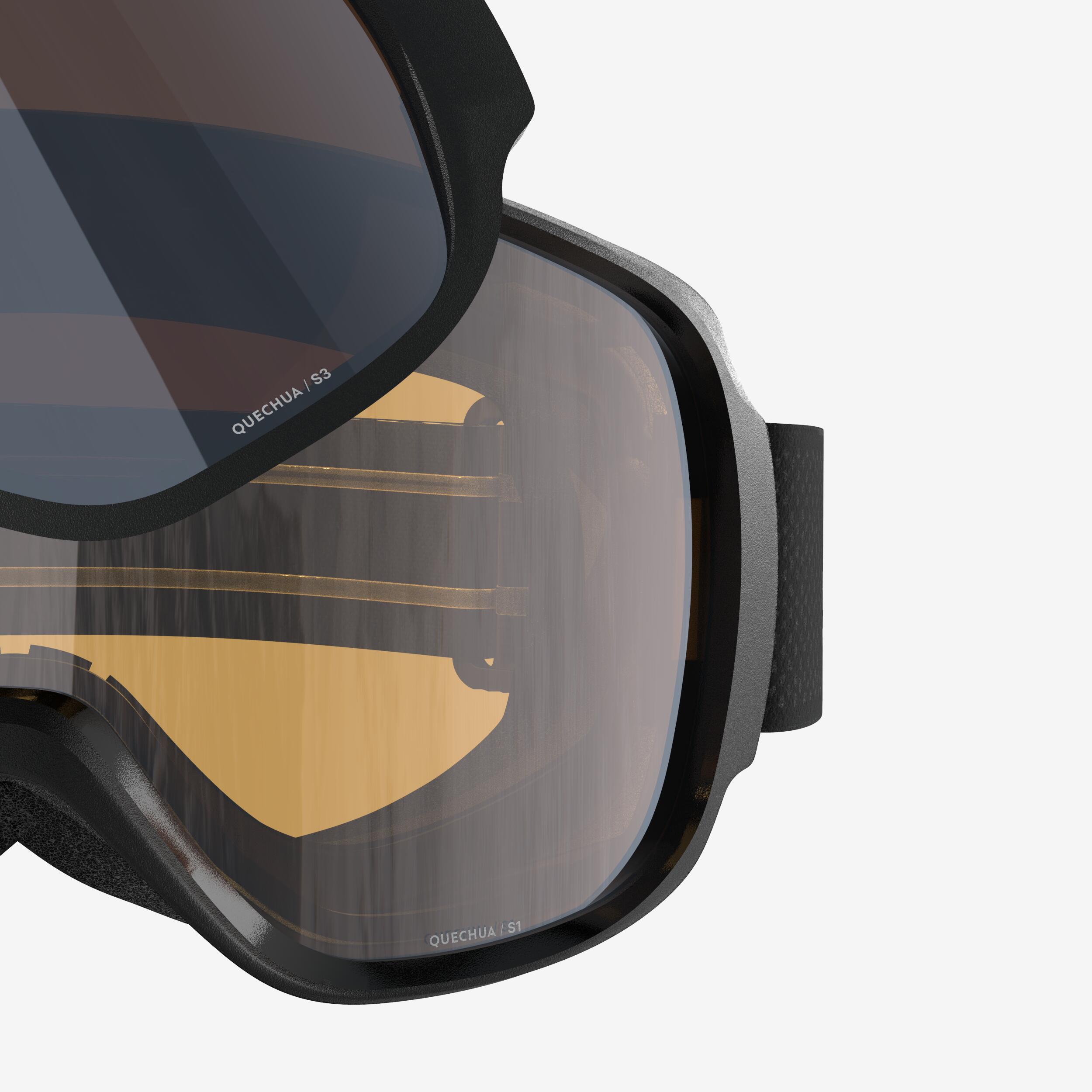 Çocuk/Yetişkin Kayak/Snowboard Maskesi - Gri - G 500 I Çocuk/Yetişkin Kayak/Snowboard Maskesi - Gri - G 500 I