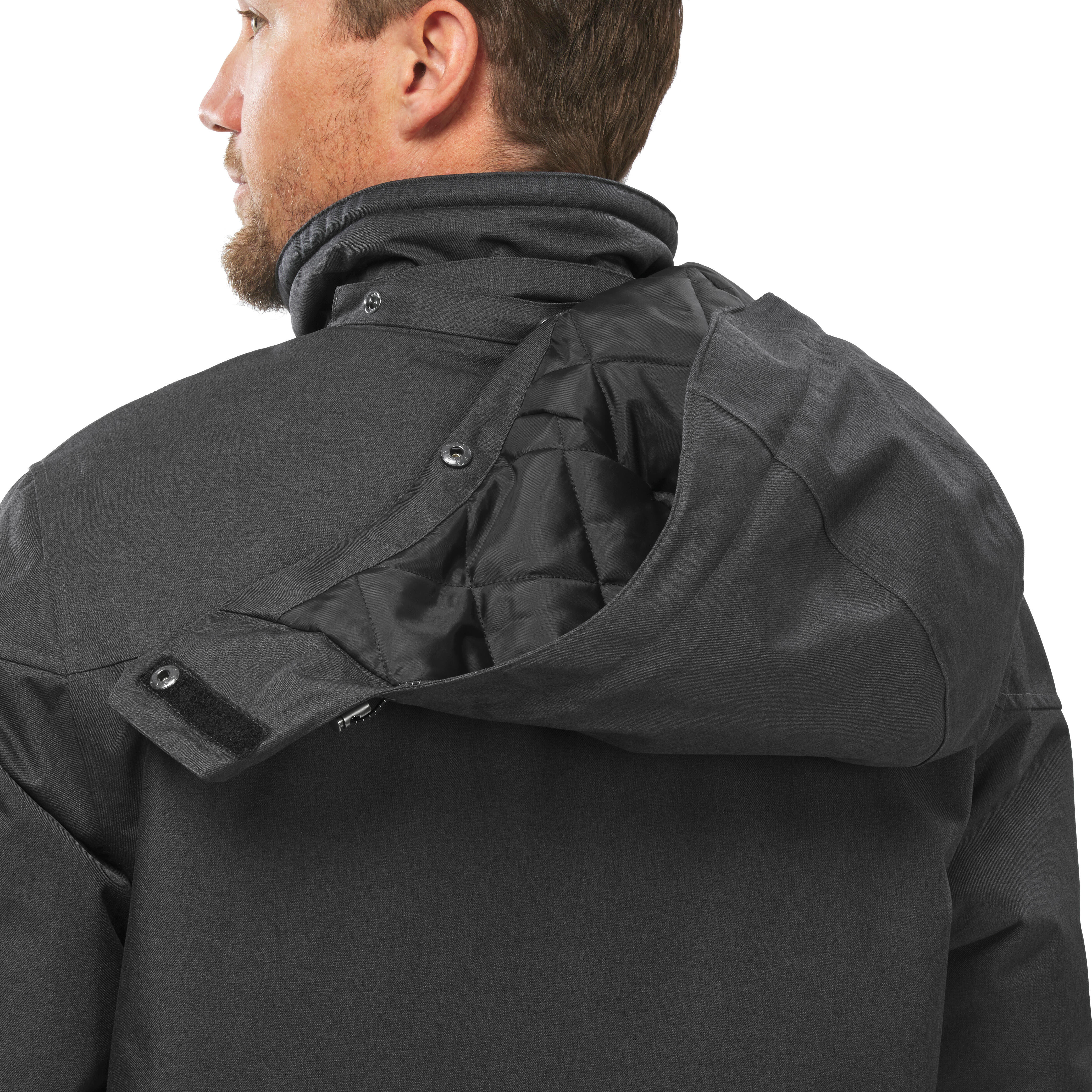 Erkek Su Geçirmez Outdoor Kar Montu/Kışlık Mont - Gri - NH500 -10 °C