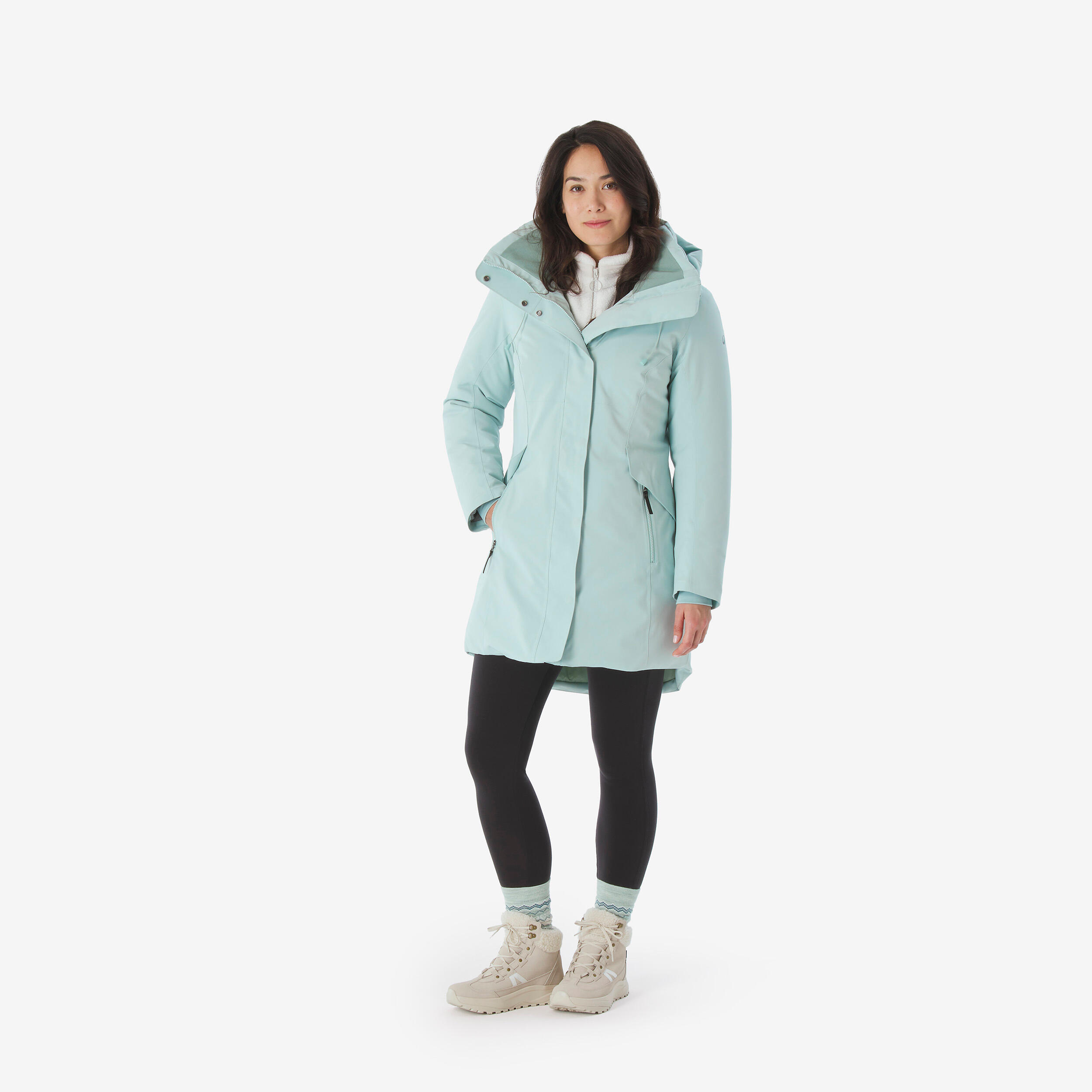 کاپشن زنانه ضدآب Outdoor – مدل NH500 – رنگ سبز – مناسب تا ‑۱۰ °C
