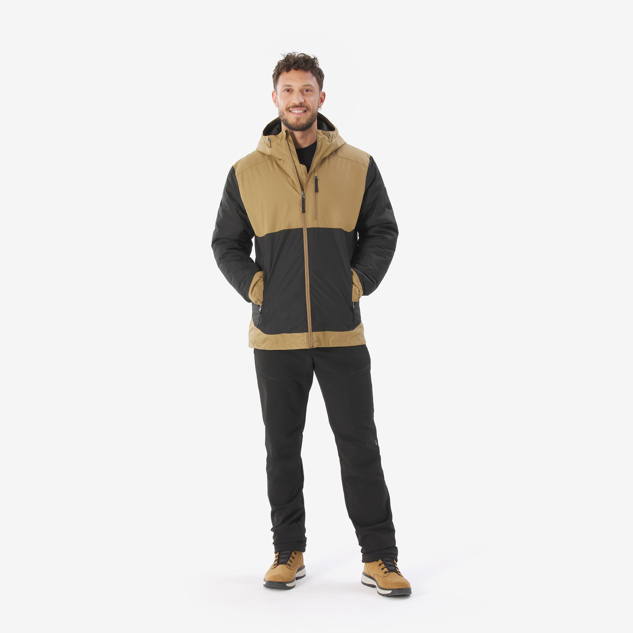 Erkek Outdoor Su Geçirmez Kar Montu/Kışlık Mont - Bej/Kahverengi - NH500 -10 °C کاپشن زمستانی و برفی مردانه ضدآب – قهوهای – SH500 مناسب تا °C-10
