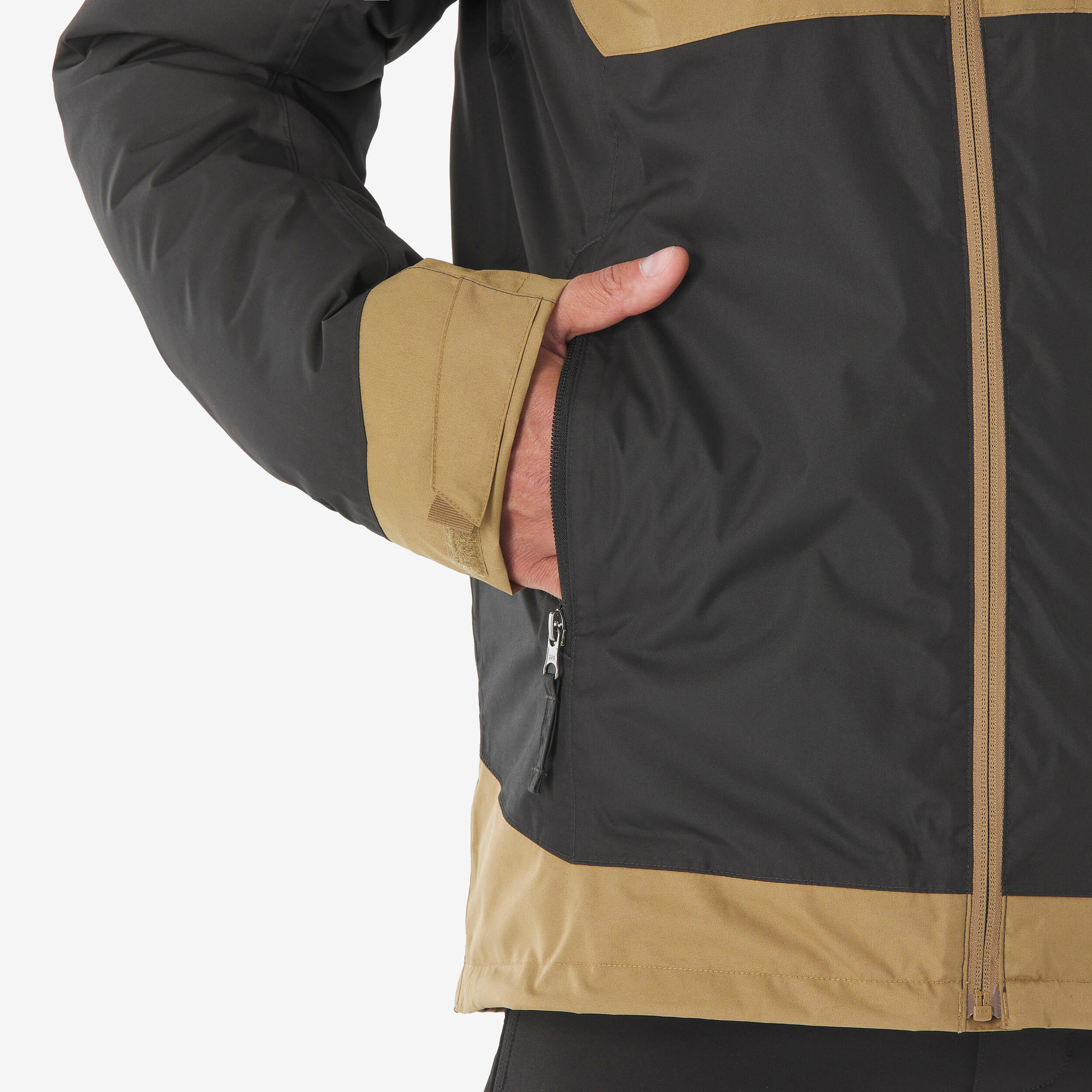 Erkek Outdoor Su Geçirmez Kar Montu/Kışlık Mont - Bej/Kahverengi - NH500 -10 °C کاپشن زمستانی و برفی مردانه ضدآب – قهوهای – SH500 مناسب تا °C-10