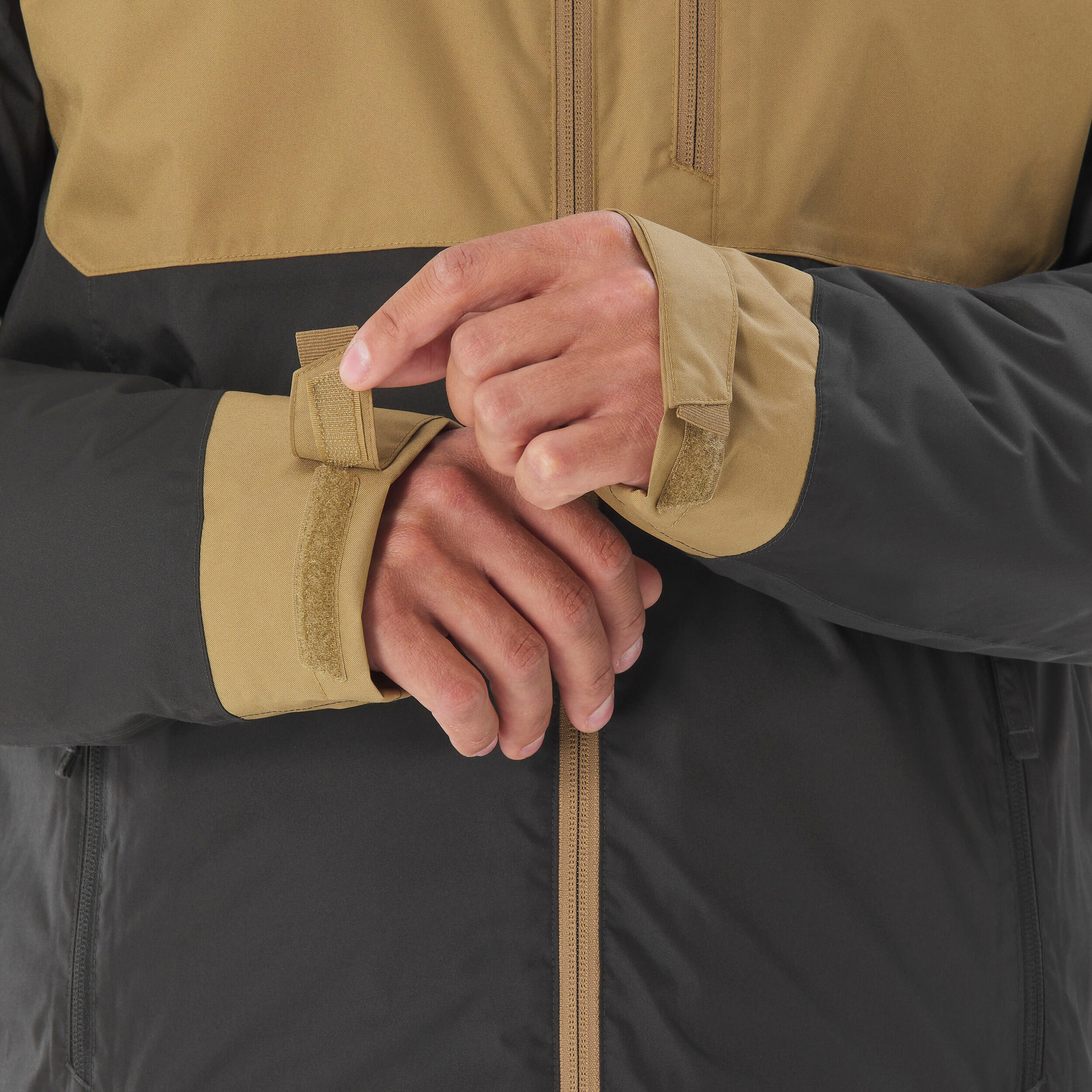 Erkek Outdoor Su Geçirmez Kar Montu/Kışlık Mont - Bej/Kahverengi - NH500 -10 °C کاپشن زمستانی و برفی مردانه ضدآب – قهوهای – SH500 مناسب تا °C-10