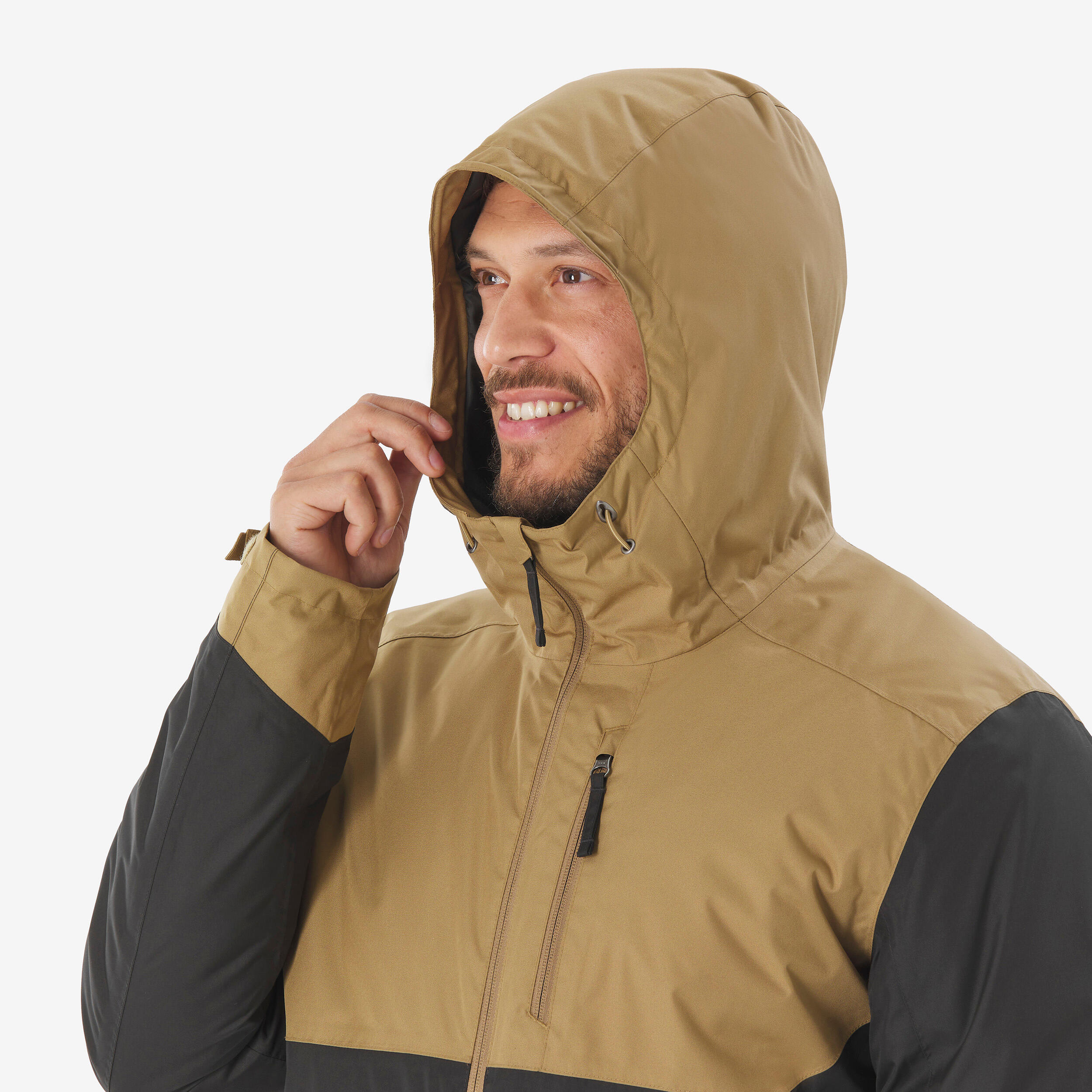 Erkek Outdoor Su Geçirmez Kar Montu/Kışlık Mont - Bej/Kahverengi - NH500 -10 °C کاپشن زمستانی و برفی مردانه ضدآب – قهوهای – SH500 مناسب تا °C-10