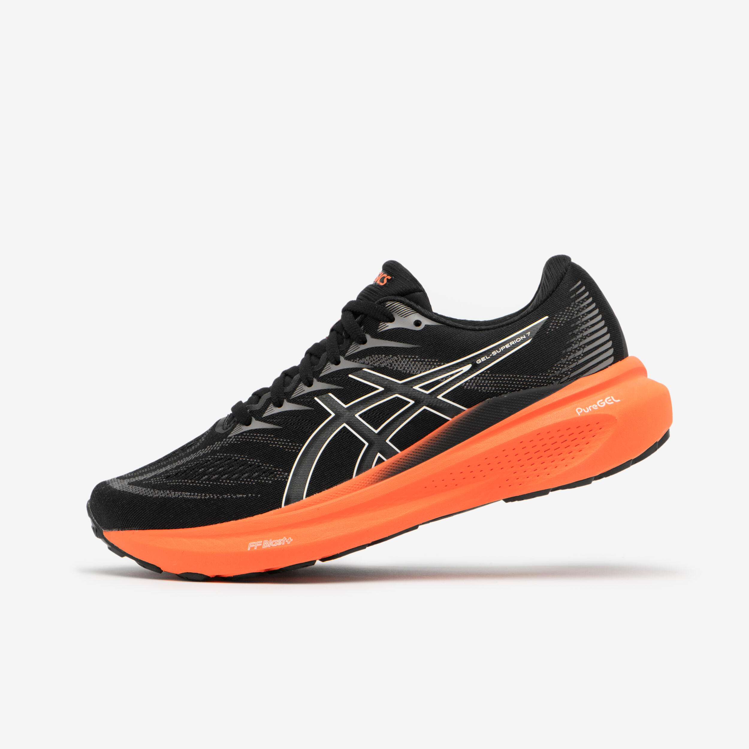 کفش دویدن مردانه - مشکی/نارنجی - Asics Gel Superion 7