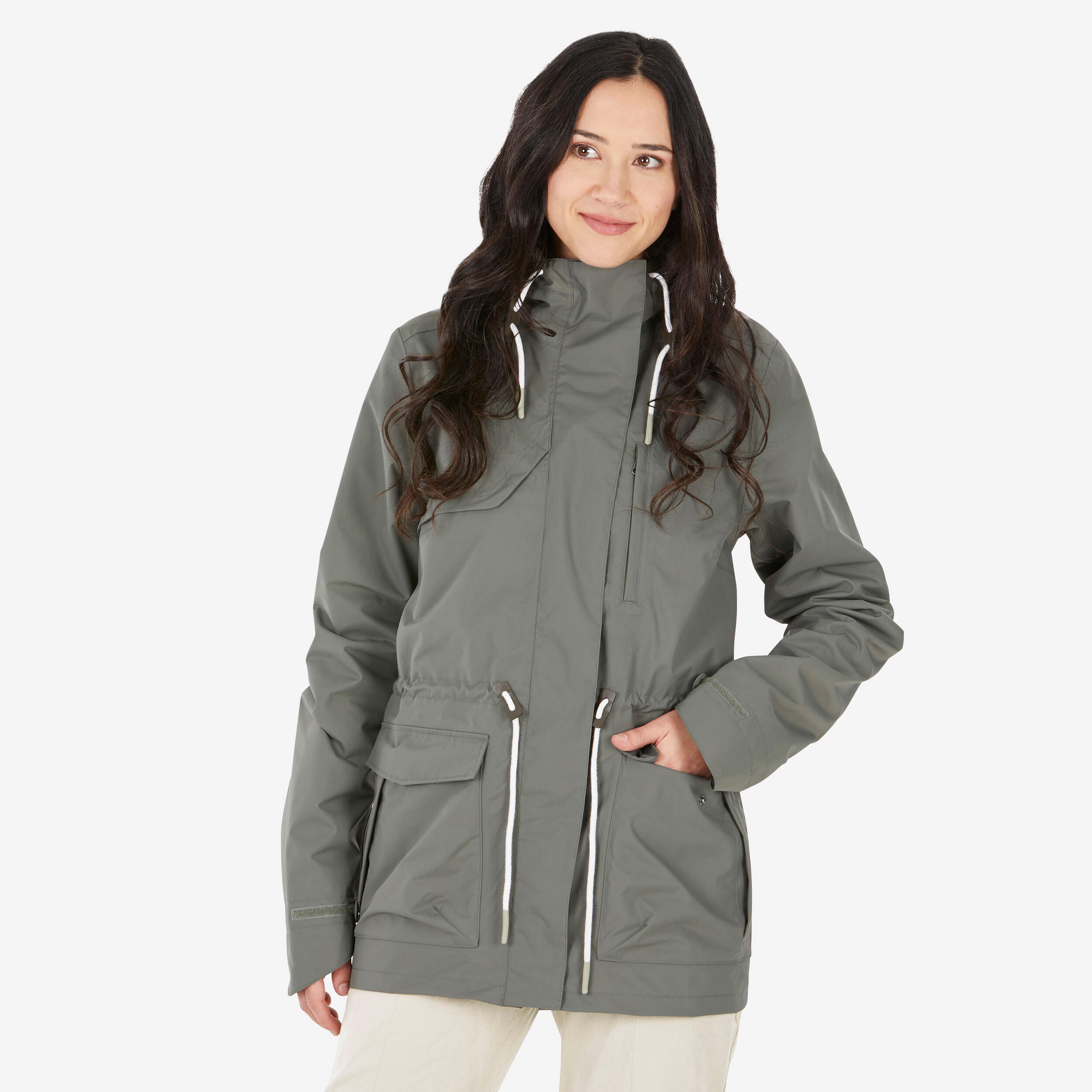 Kadın Outdoor Yağmurluk - Yeşil - NH500