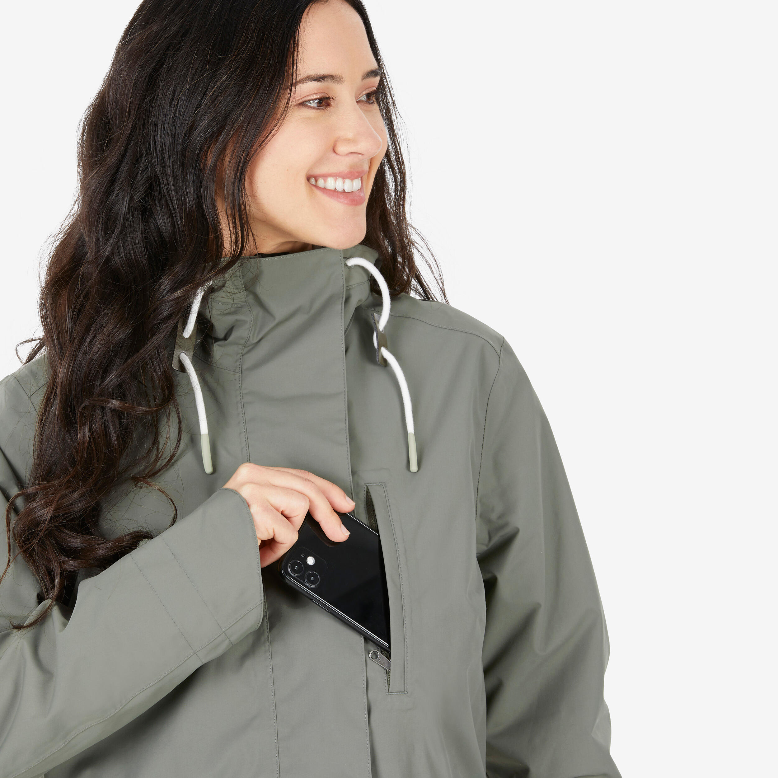Kadın Outdoor Yağmurluk - Yeşil - NH500