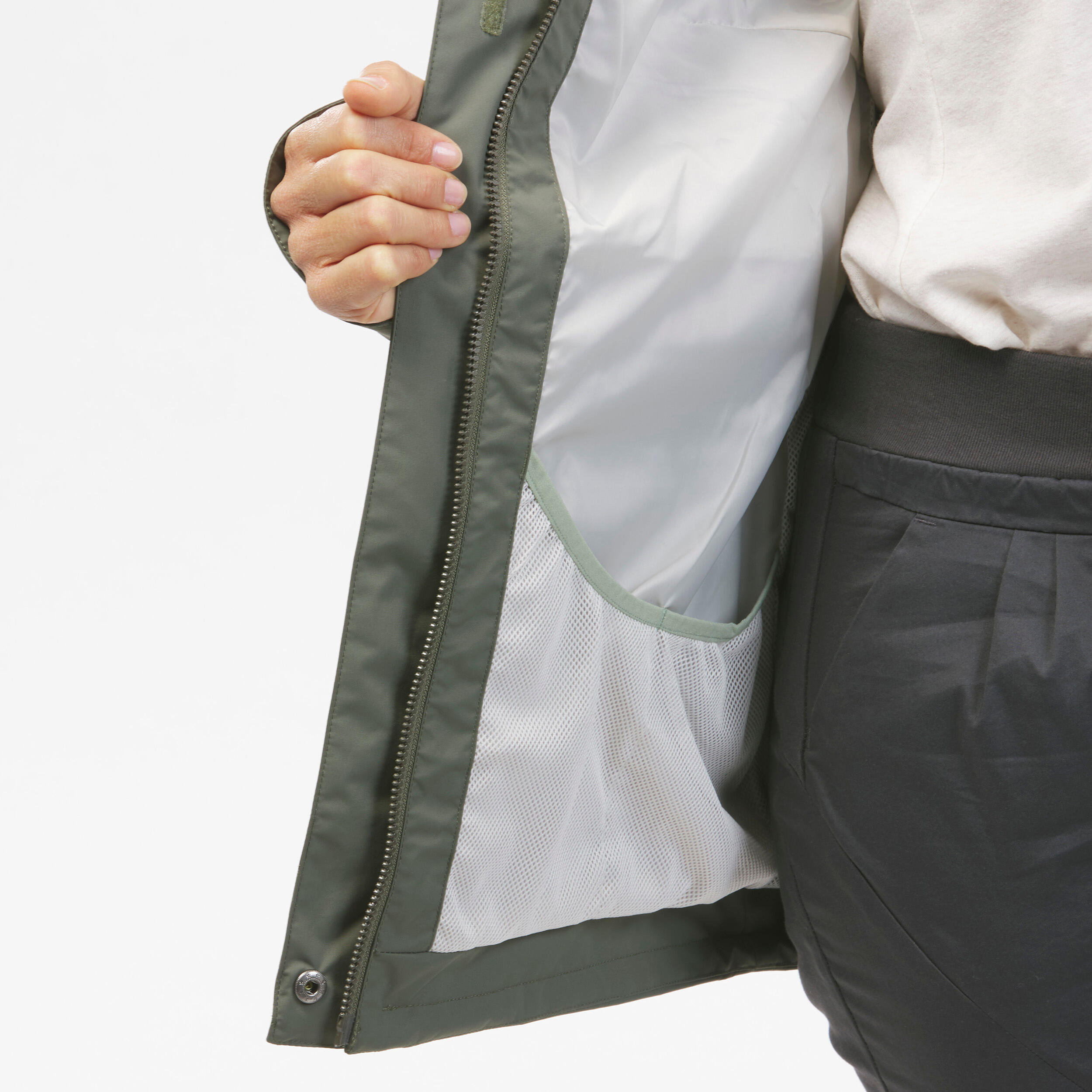 Kadın Outdoor Yağmurluk - Yeşil - NH500