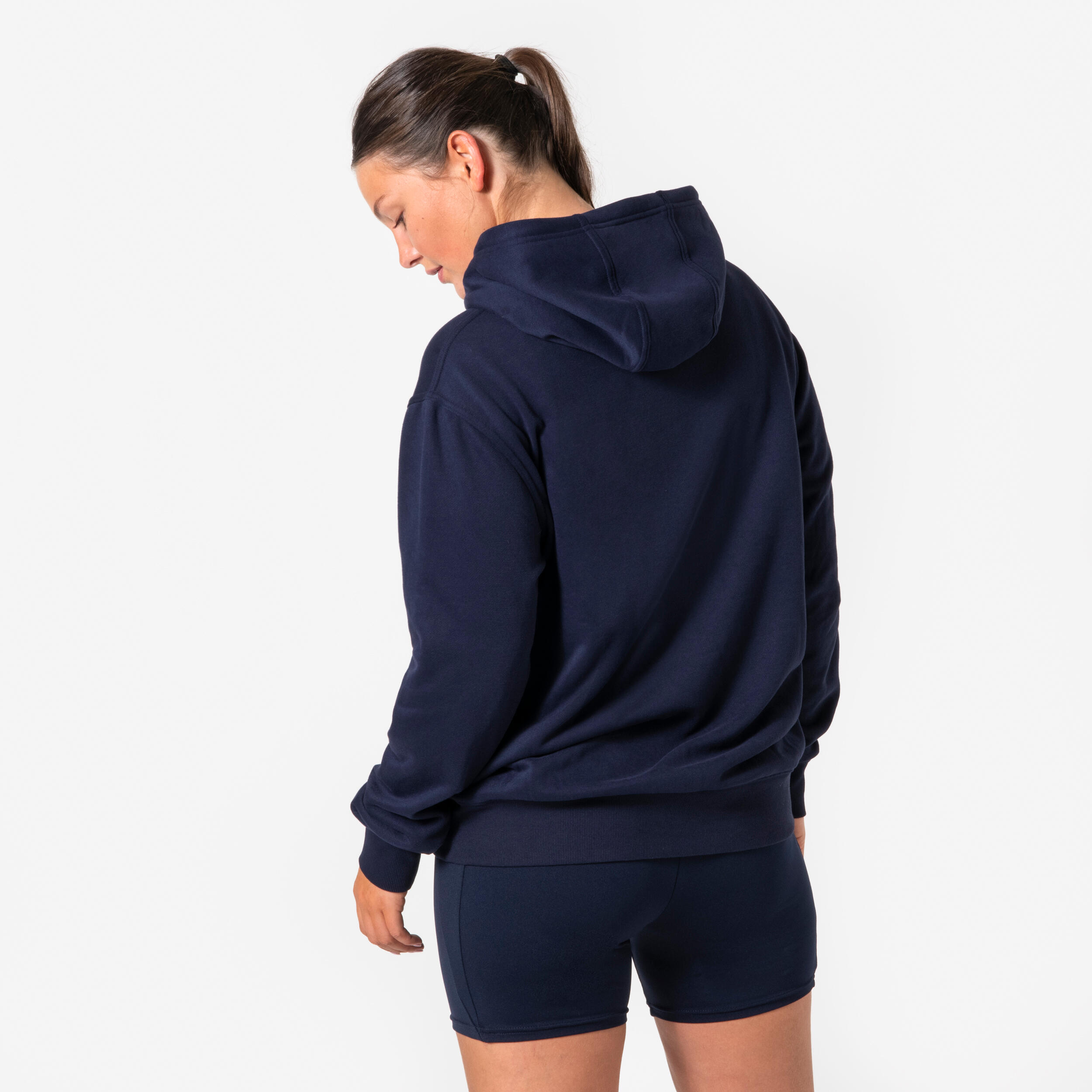 Yetişkin Voleybol Sweatshirt - Siyah/Turuncu