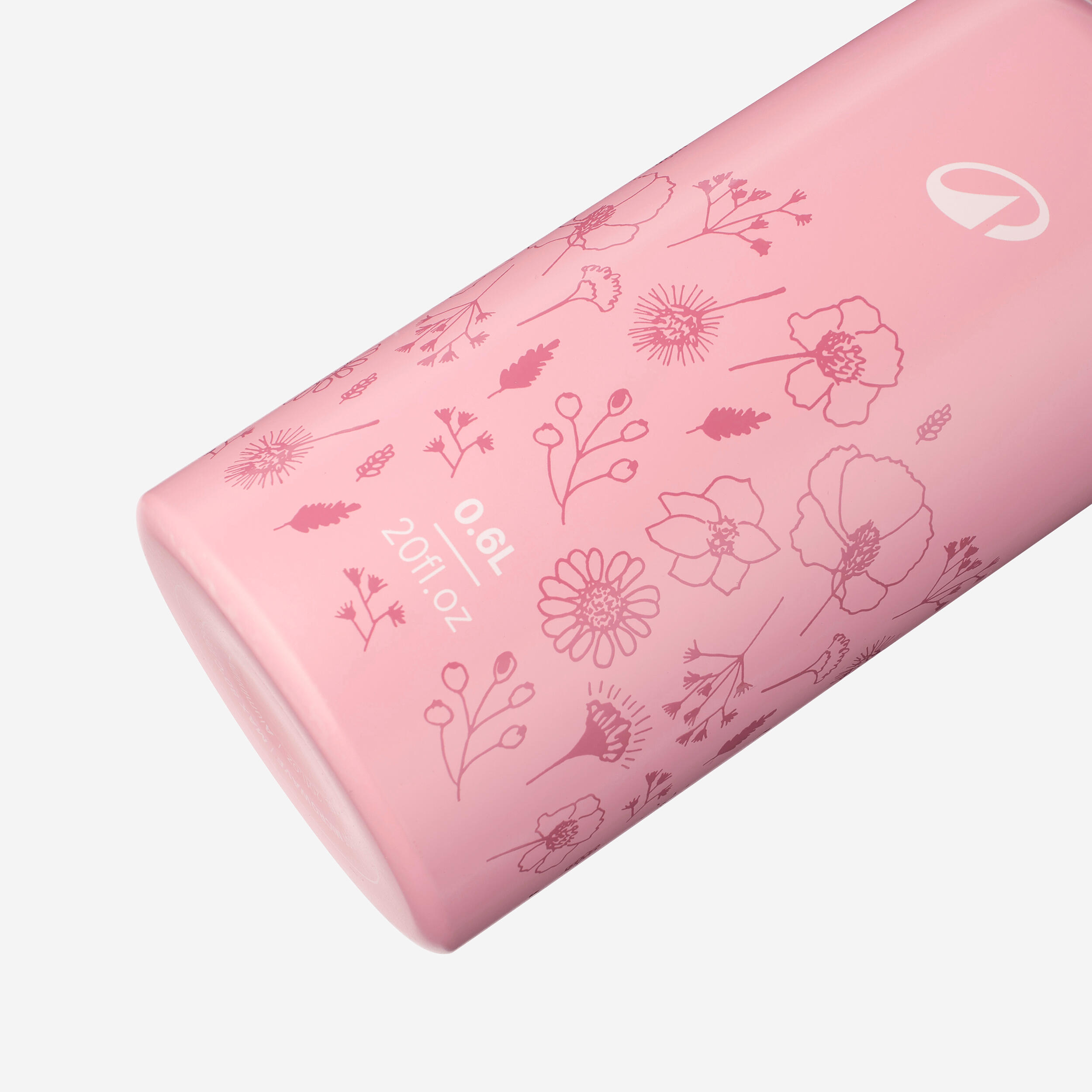 Çocuk Outdoor Pipetli Alüminyum Matara - 0,6 L - Pembe - 500