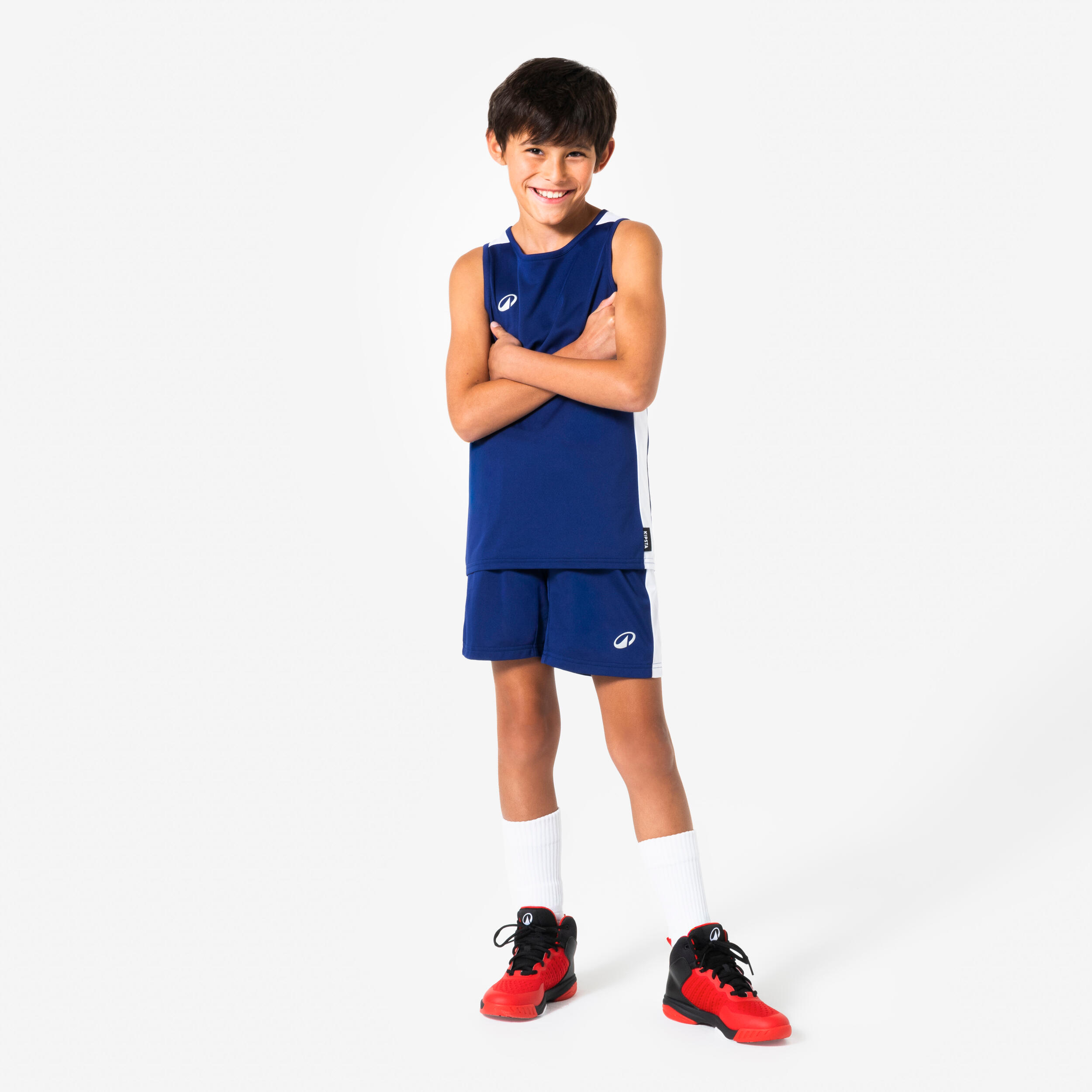 شورت بسکتبال کودک - آبی تیره - SH100 Çocuk Basketbol Şortu - Koyu Mavi - SH100