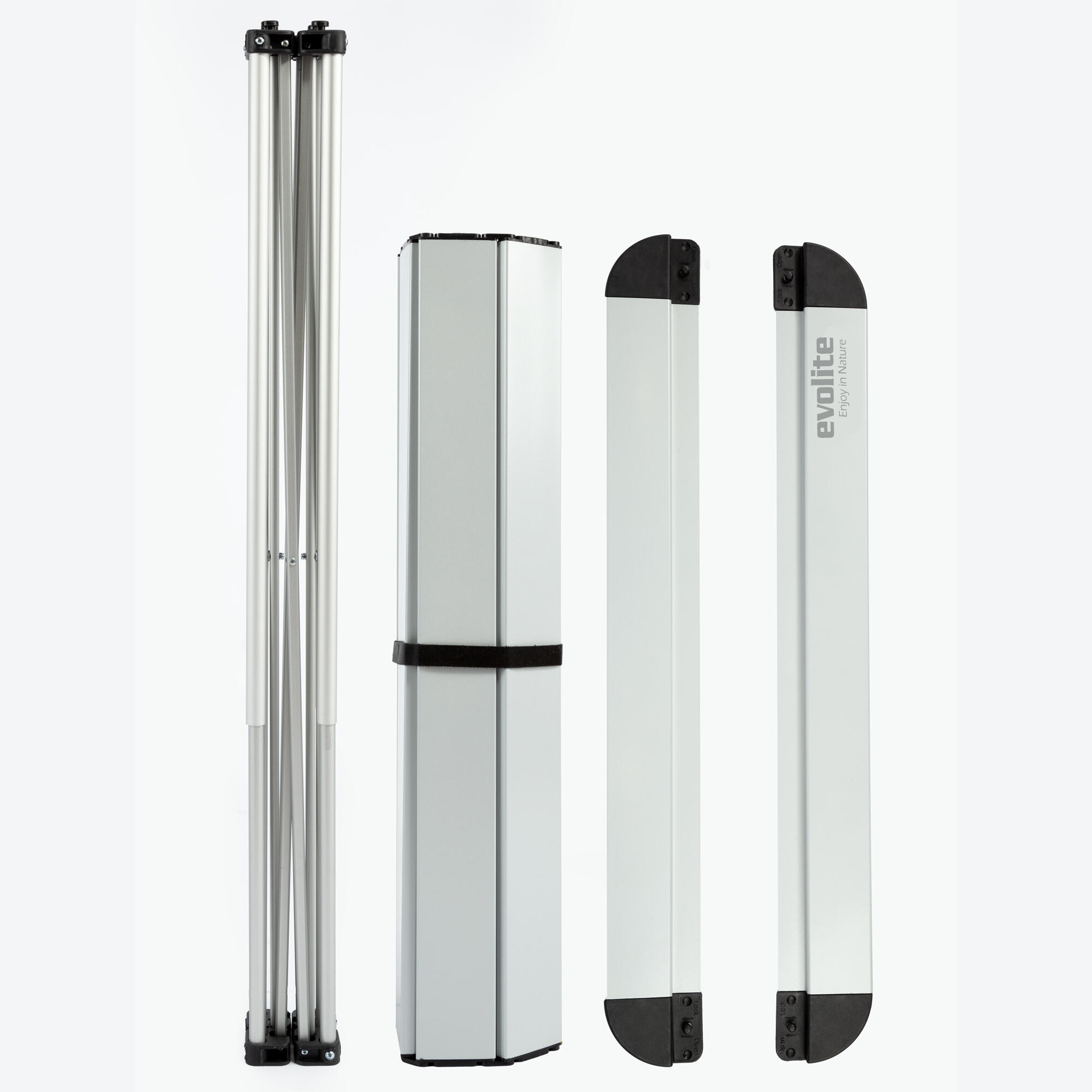 میز پیکنیک و کمپینگ تاشو قابل حمل Evolite - ۴ نفره - خاکستری Evolite 4 Kişilik Portatif Katlanır Piknik Kamp Masası - Gri