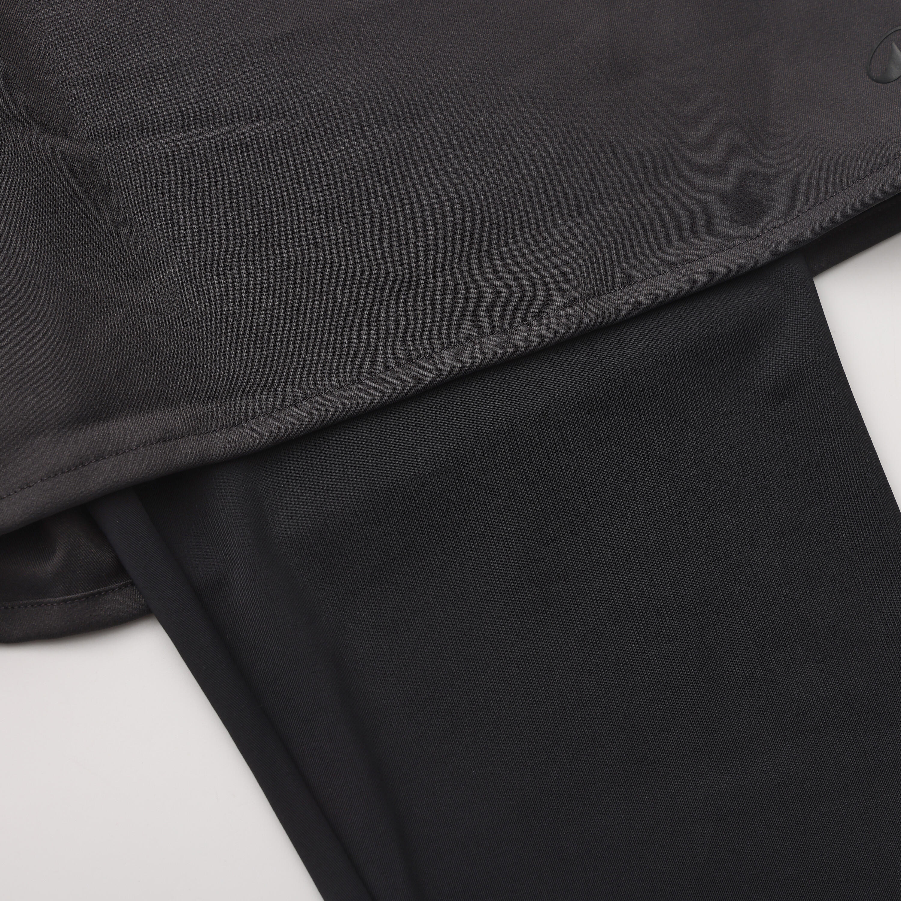 Slim Fit Uzun UV Korumalı Tayt - Siyah - 2'si 1 Arada - Cool