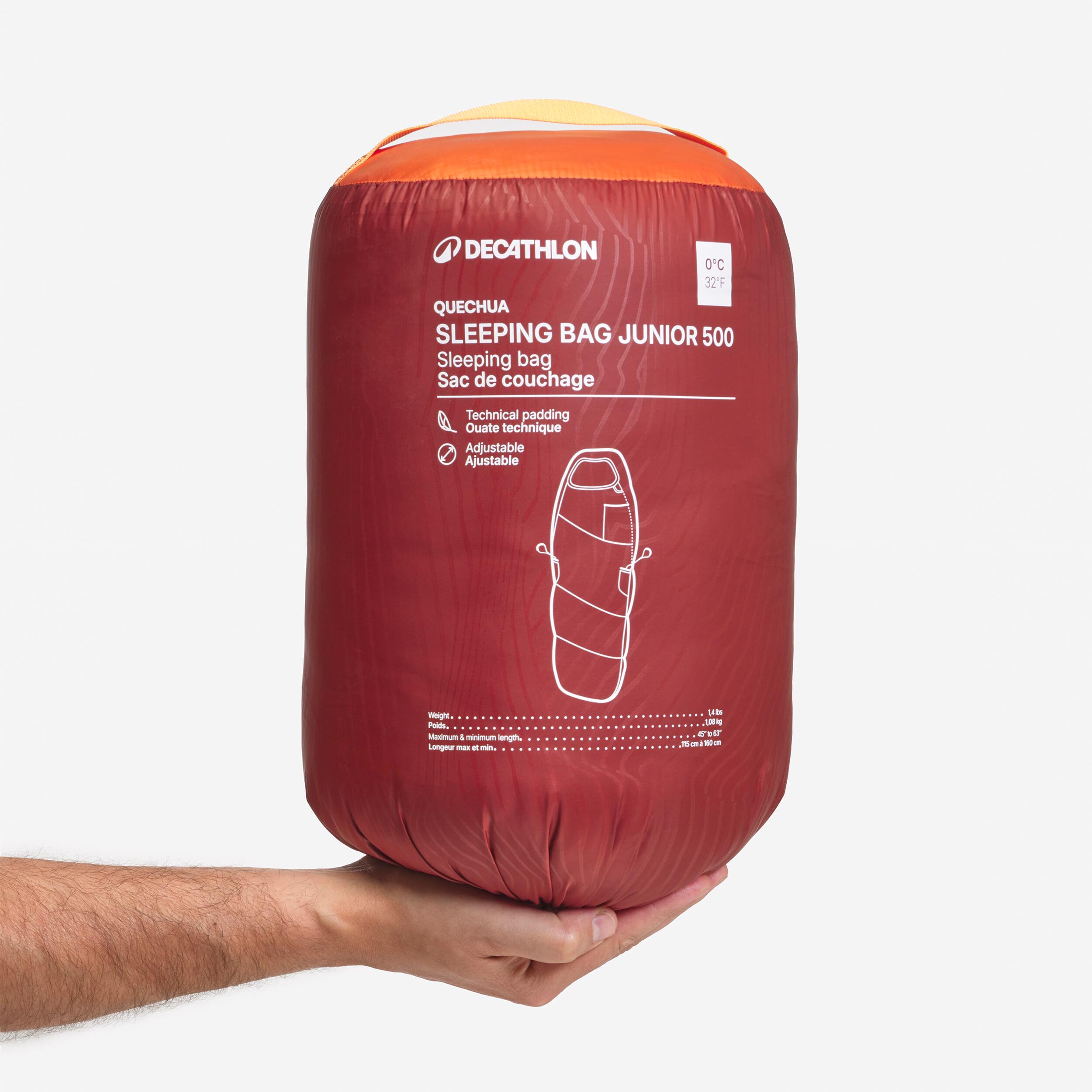 کیسه خواب کودکان (اوتدور) - رنگ نارنجی - دمای راحتی ۰ درجه سانتیگراد Çocuk Outdoor Uyku Tulumu - Turuncu - 0 °C Konfor