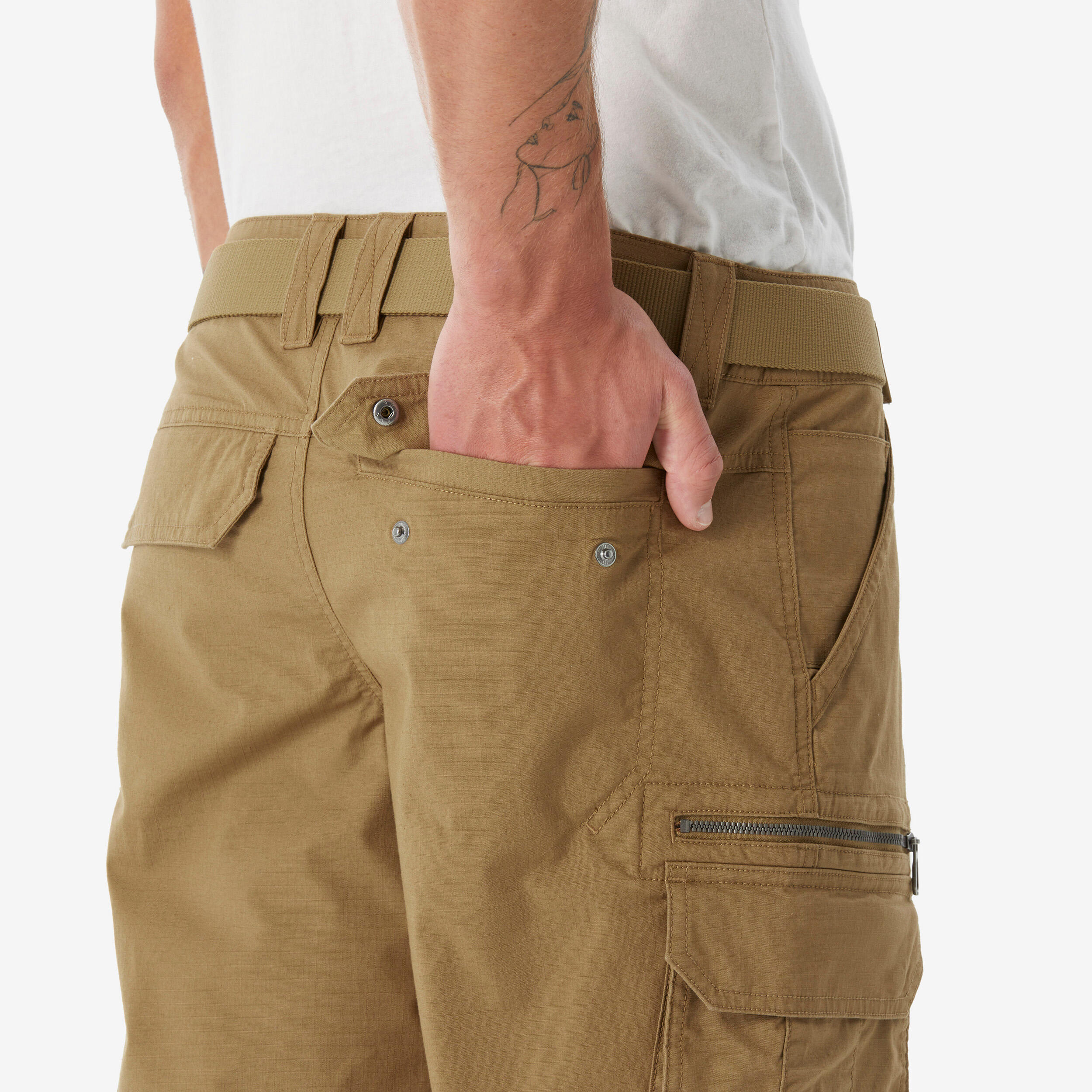 Erkek Outdoor Kargo Pantolon - Kahverengi - NH500