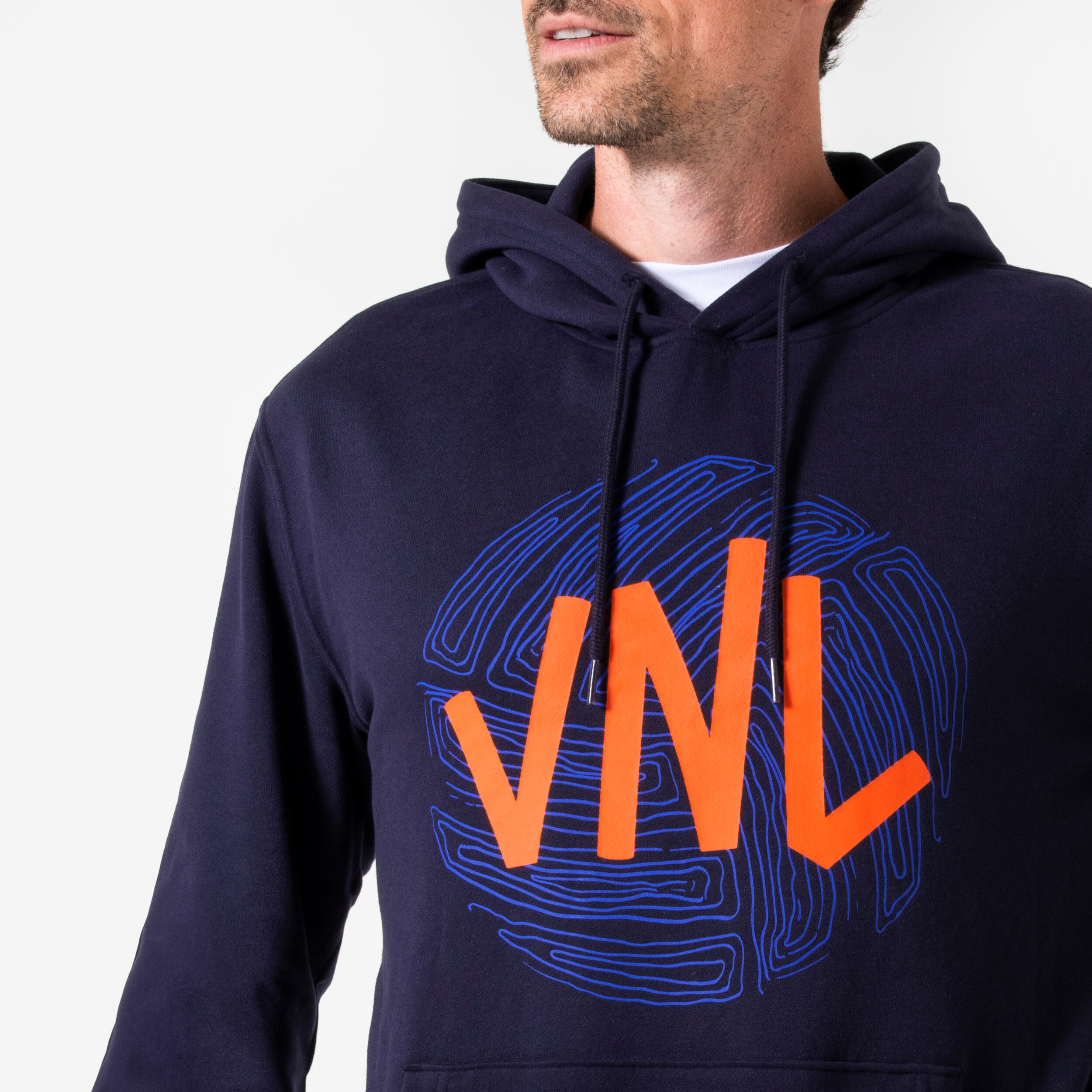 Yetişkin Voleybol Sweatshirt - Siyah/Turuncu