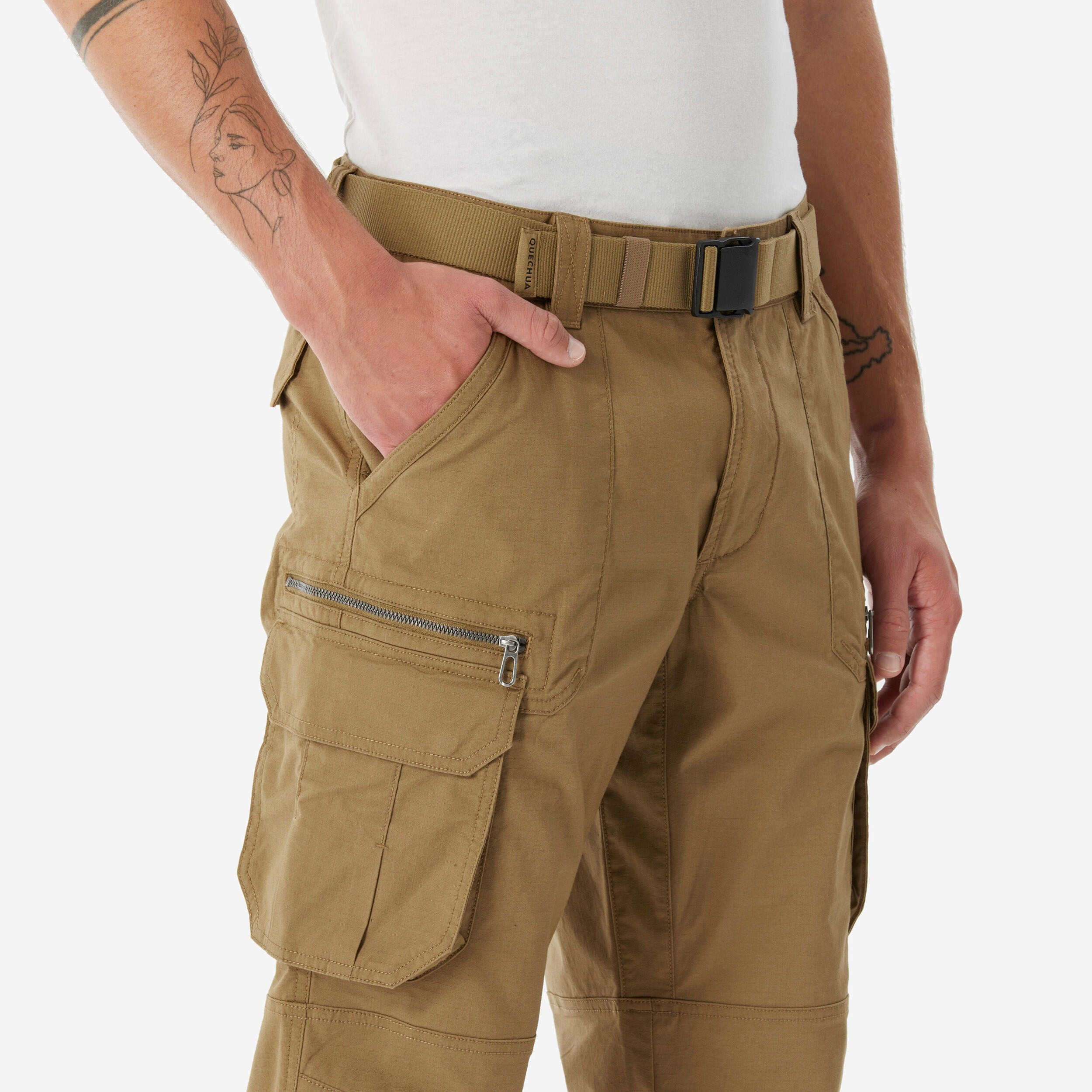 Erkek Outdoor Kargo Pantolon - Kahverengi - NH500