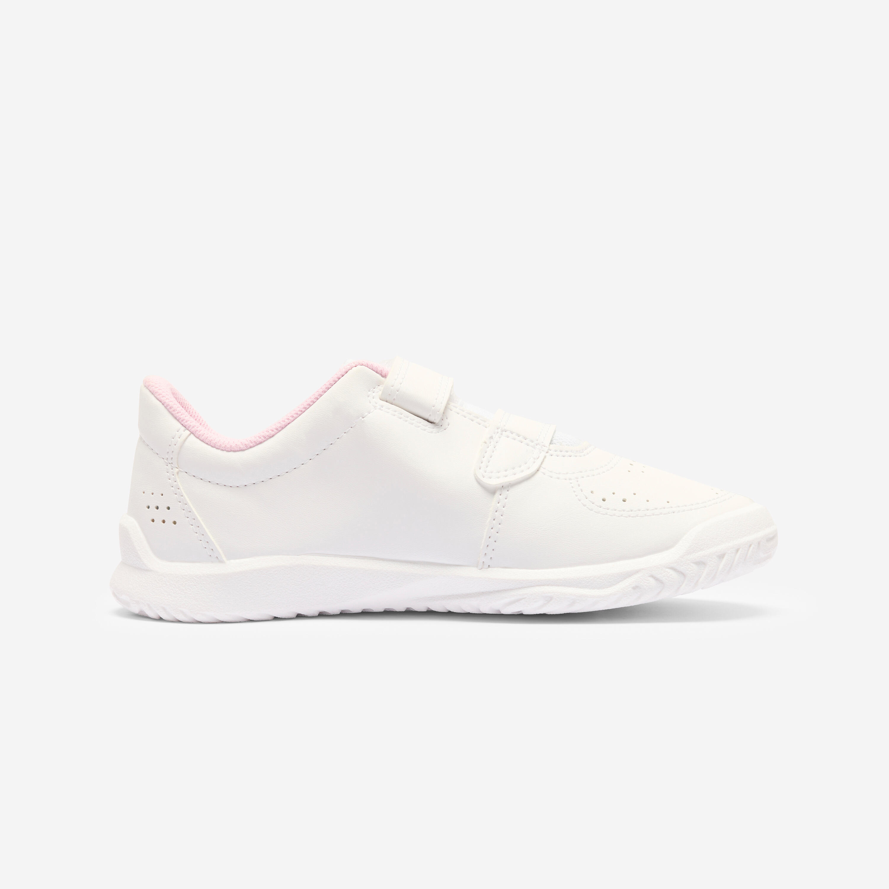 Çocuk Cırt Cırtlı Spor Ayakkabı - Beyaz/Pembe - TS100 Çocuk Cırt Cırtlı Spor Ayakkabı - Beyaz/Pembe - TS100