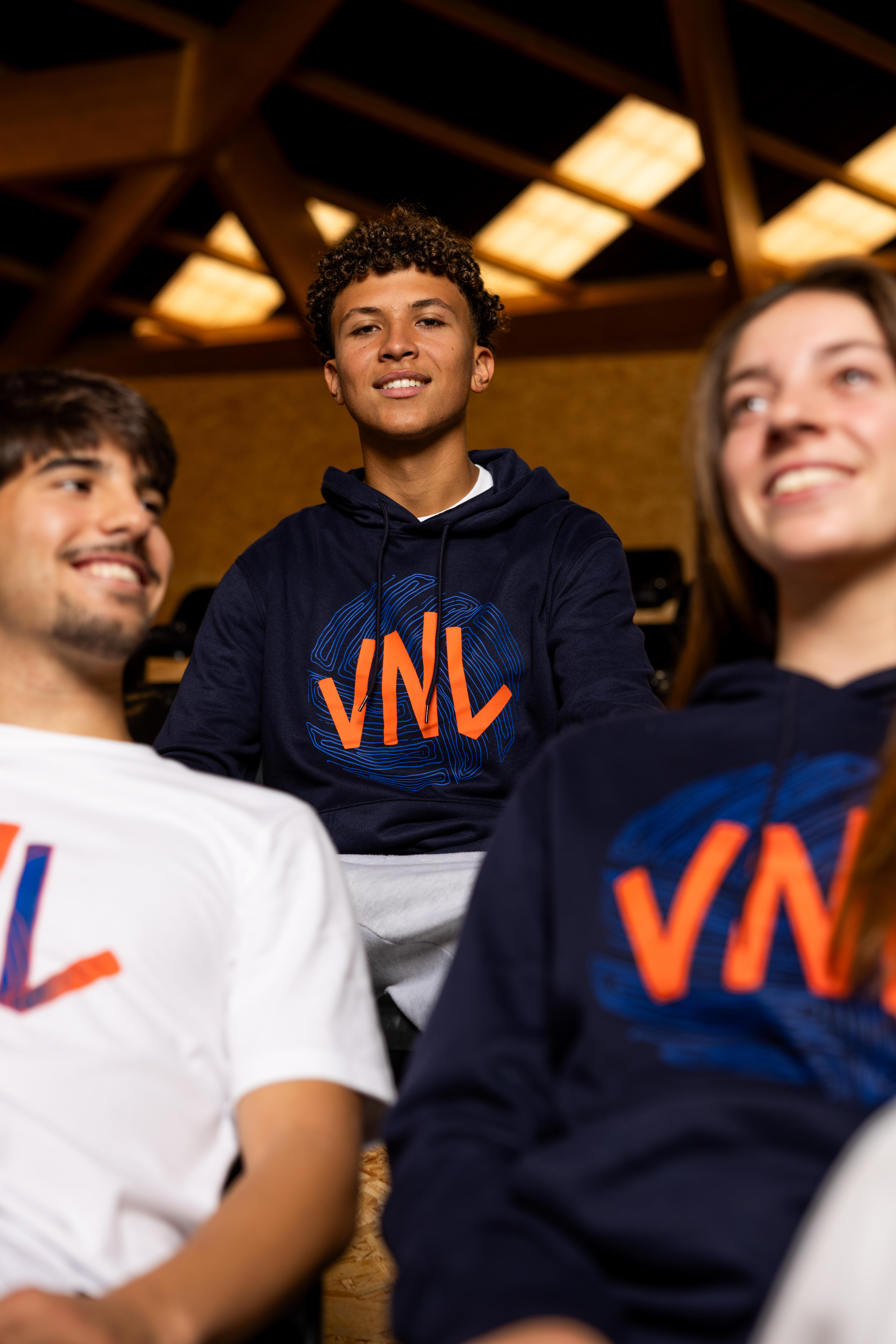 Yetişkin Voleybol Sweatshirt - Siyah/Turuncu