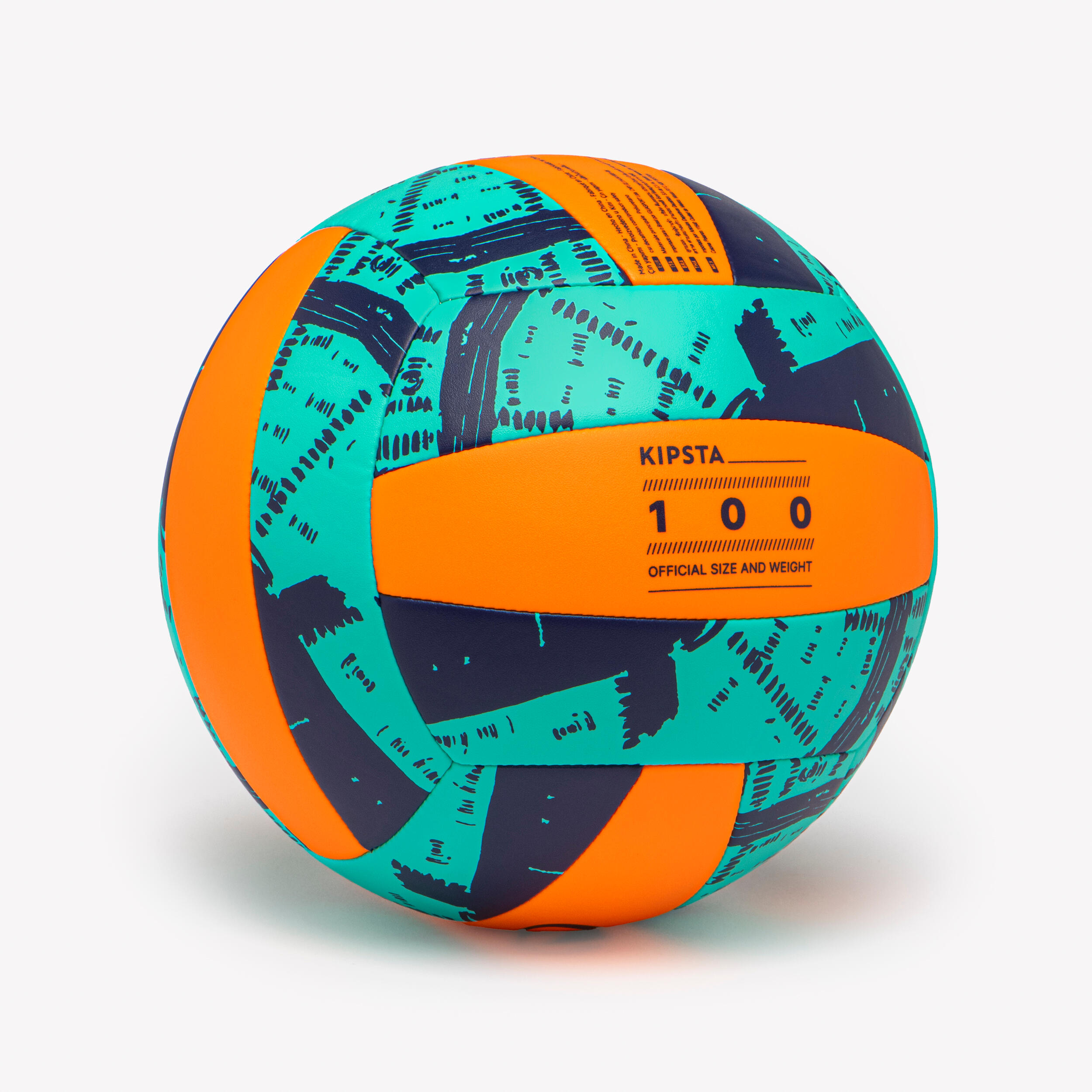 Voleybol Topu - 5 Numara - Mavi/Turuncu - VB100
