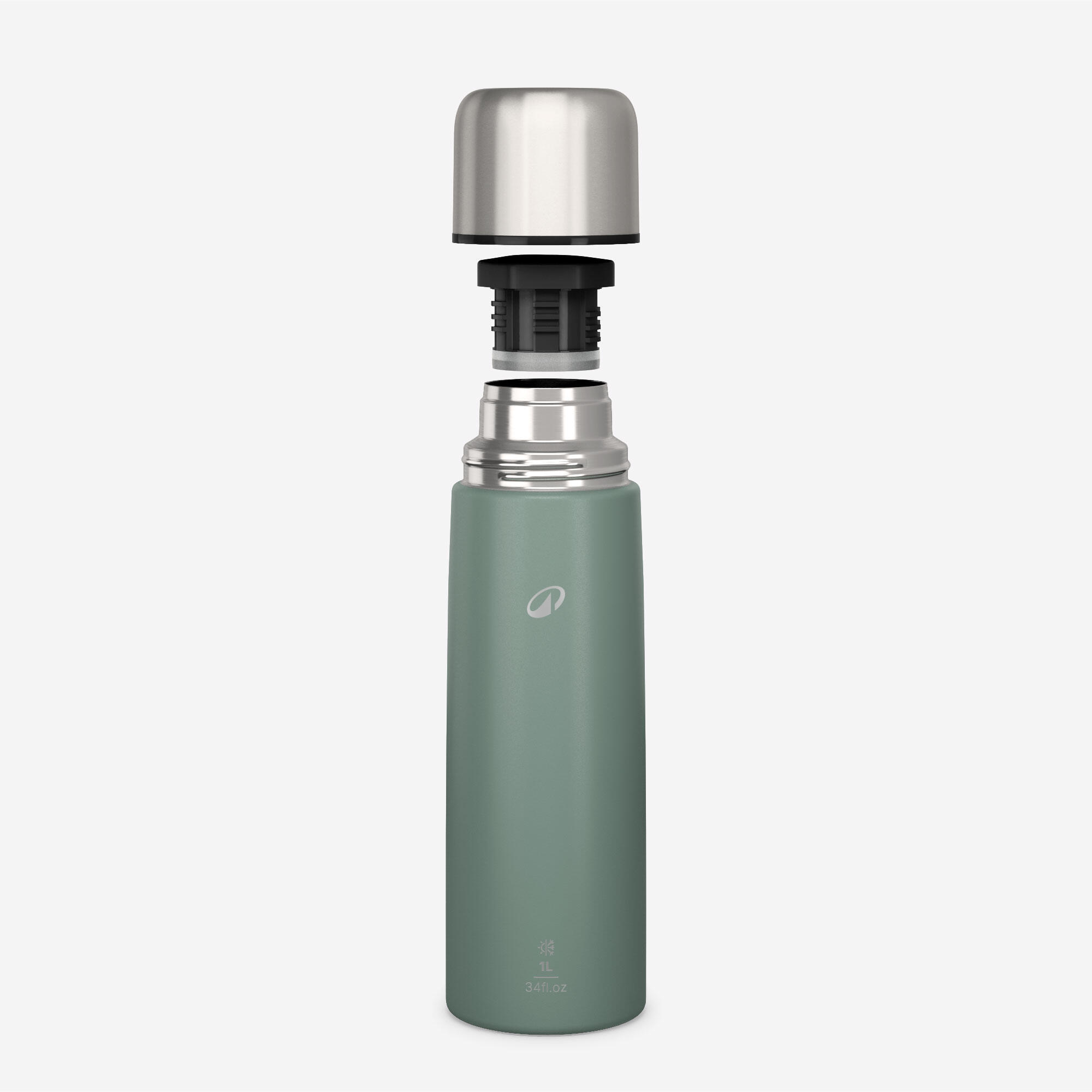 Outdoor Paslanmaz Çelik Termos - 1 L - Yeşil